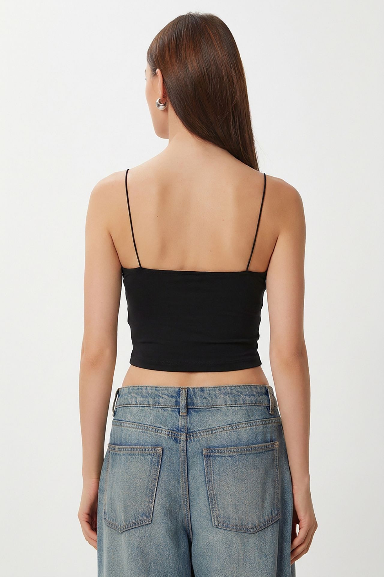 ISTANBUL Slim Fit Square Neck Crop Top 5