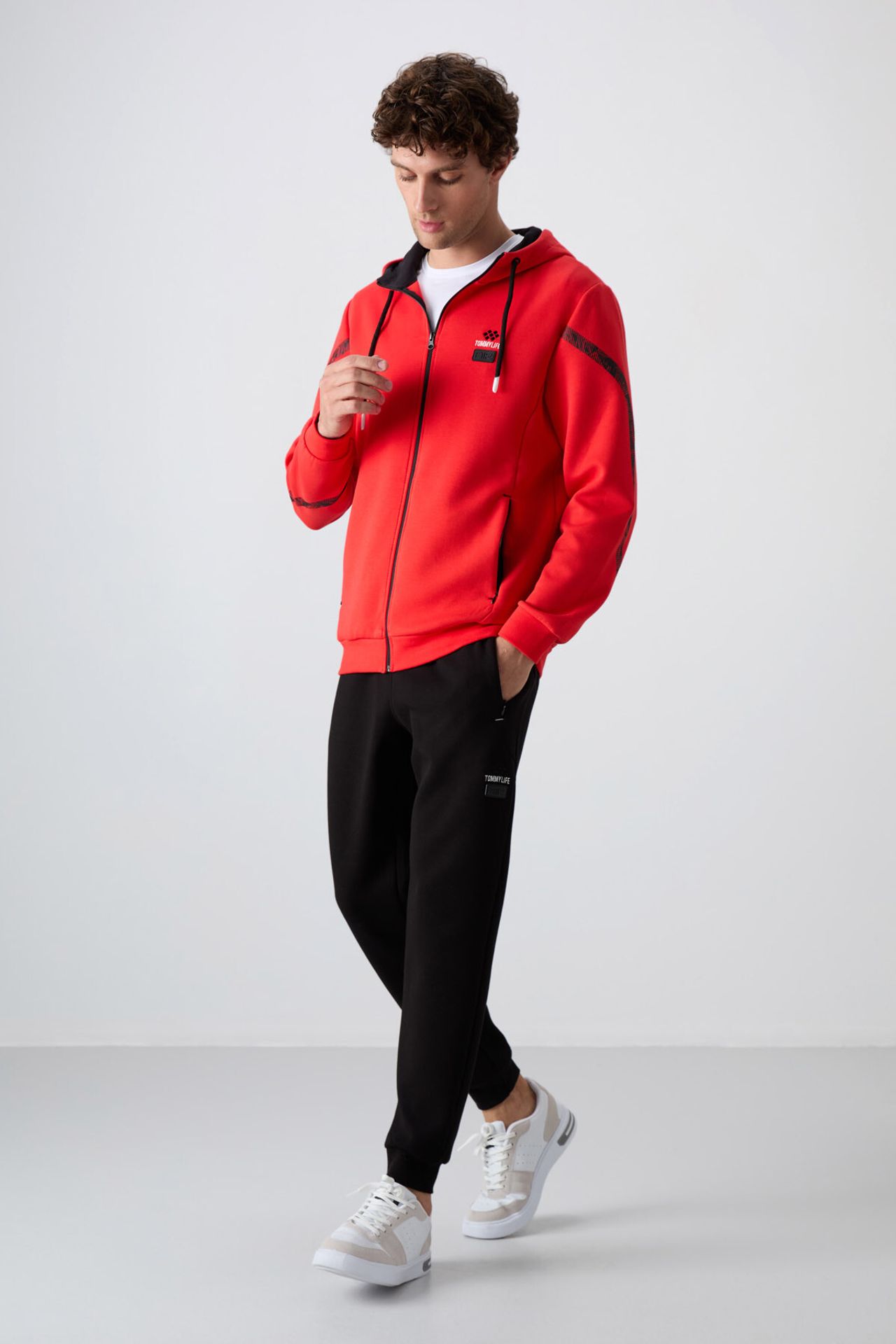 TOMMY Men's Hooded Sweatshirt And Pants Set 6