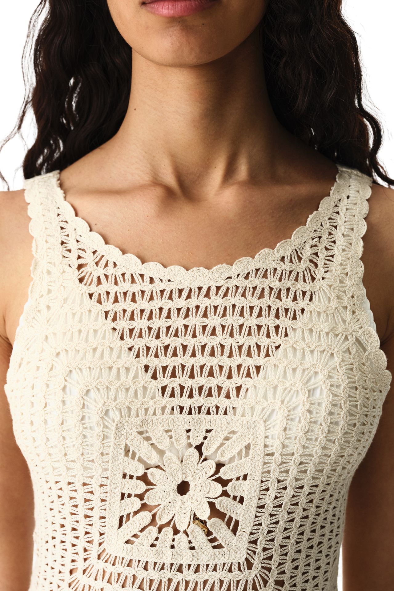 PENTI Aegean Lace-Pattern Dress