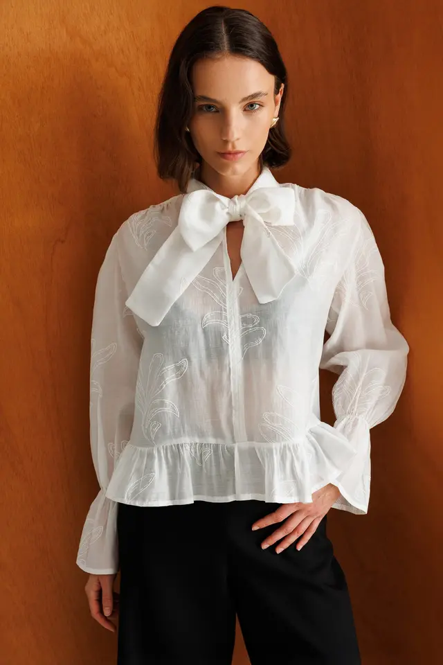 MIXRAY Cotton Blouse