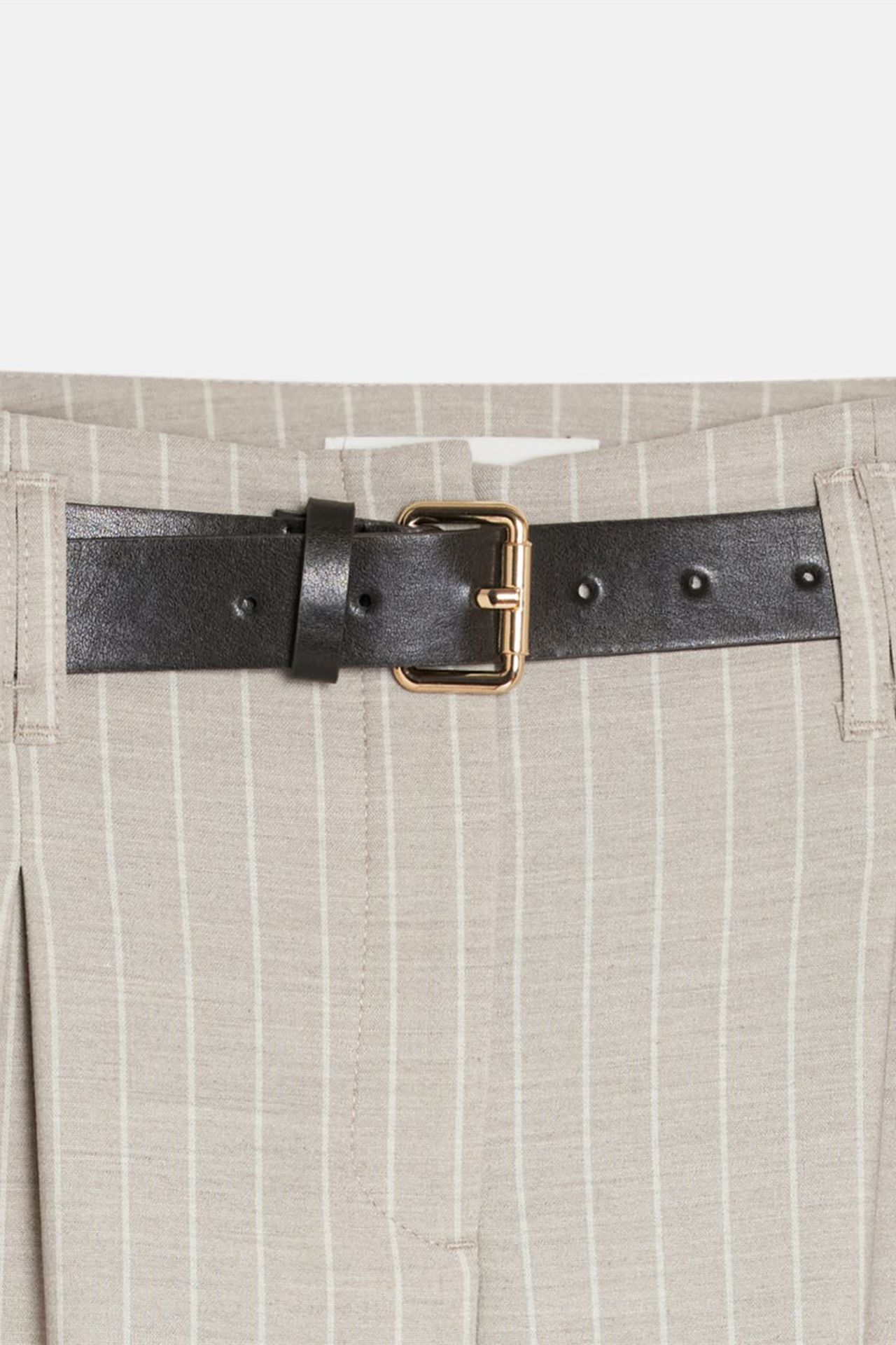 DILVIN Striped Wide-Leg Pleated Trousers 7
