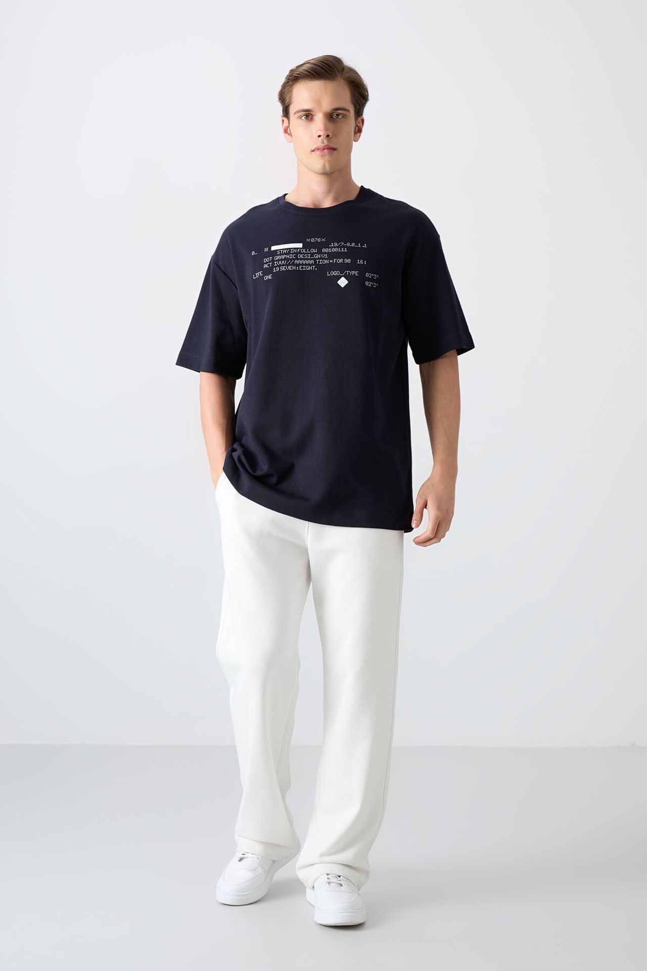 TOMMY Oversized Printed Crew Neck T-Shirt 2
