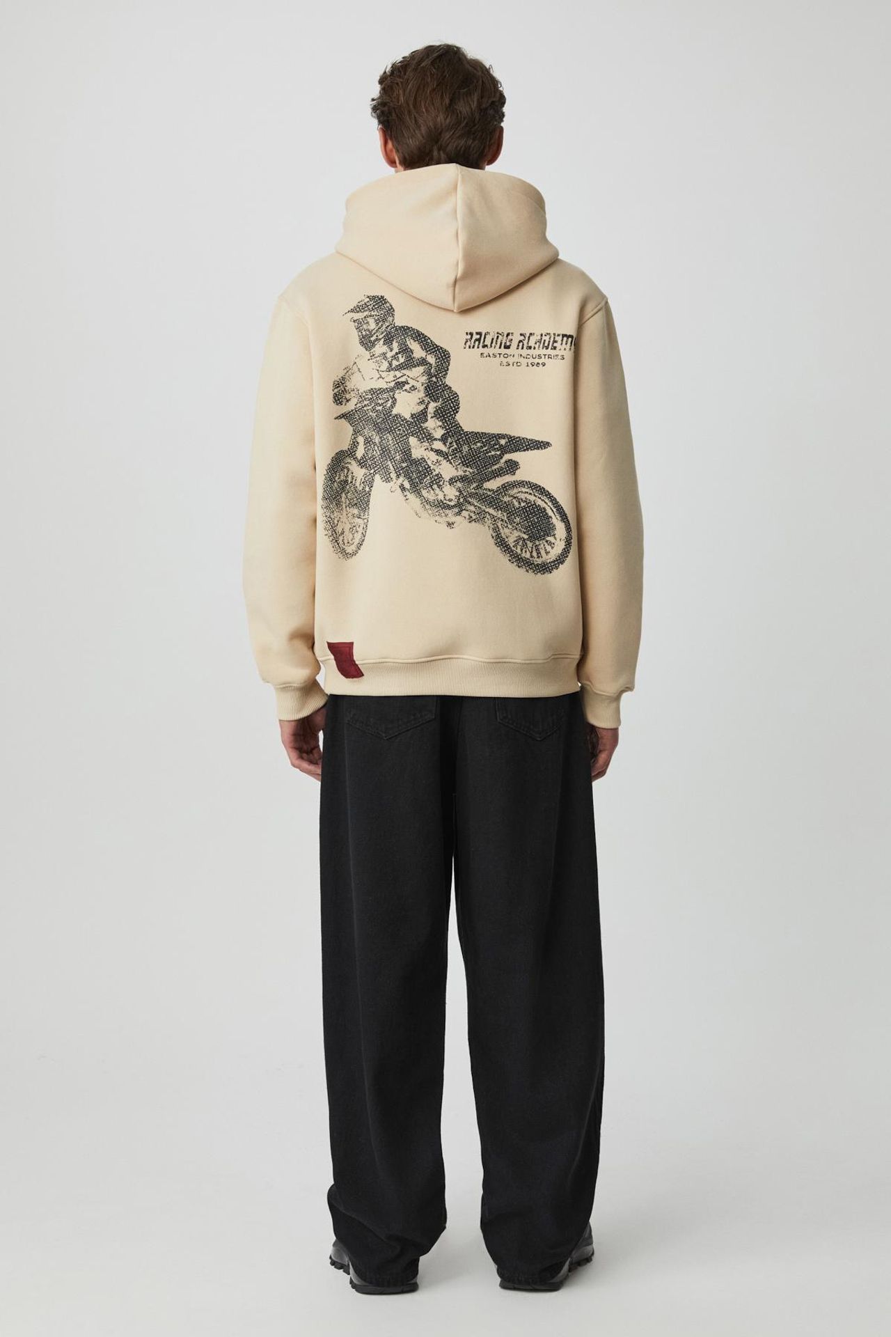 GRIMELANGE Baskılı Kapüşonlu Oversize Sweatshirt 6