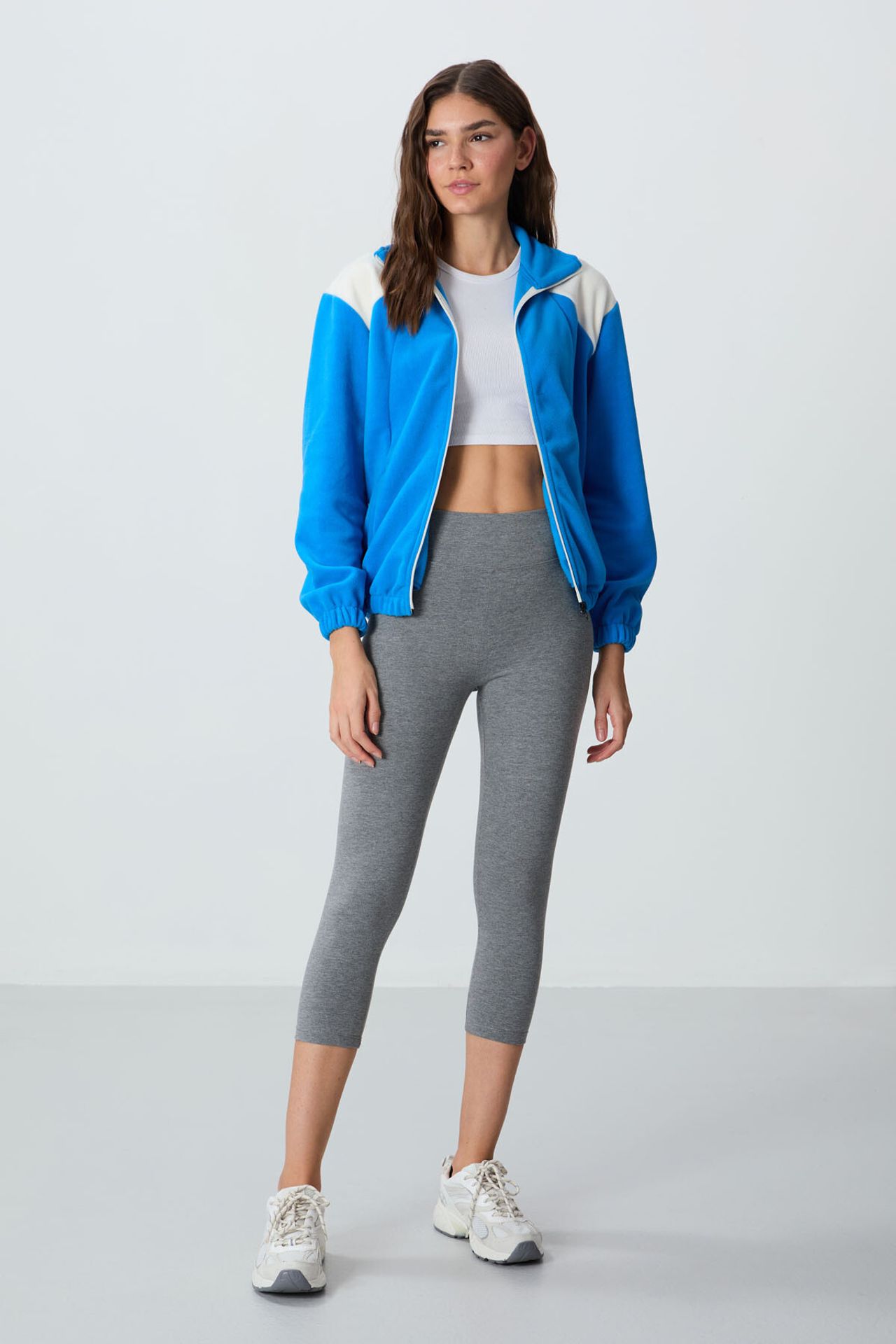 TOMMY Color Block Oversized Zip-Collar Sweatshirt 2