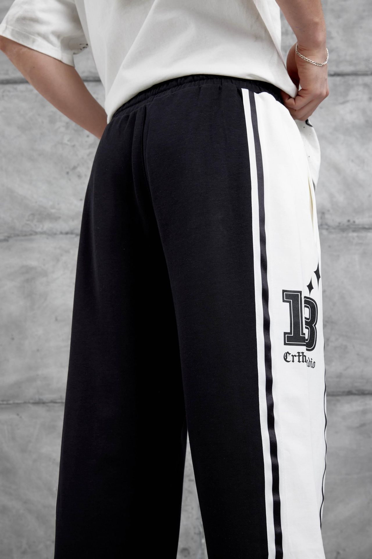 NOMARC Bol Geniş Paça İpli Jogger Pantolon 4