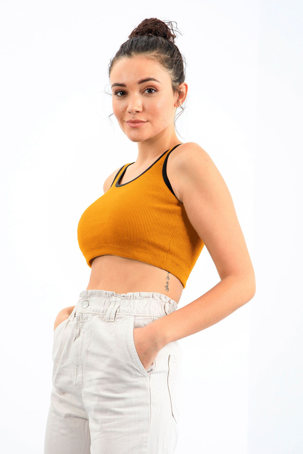 TOMMY Ribbed Sleeveless Crop Top 3
