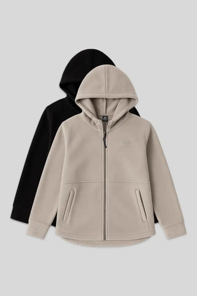TOMMY Women's Plush Zip-front Hooded Sweatshirt