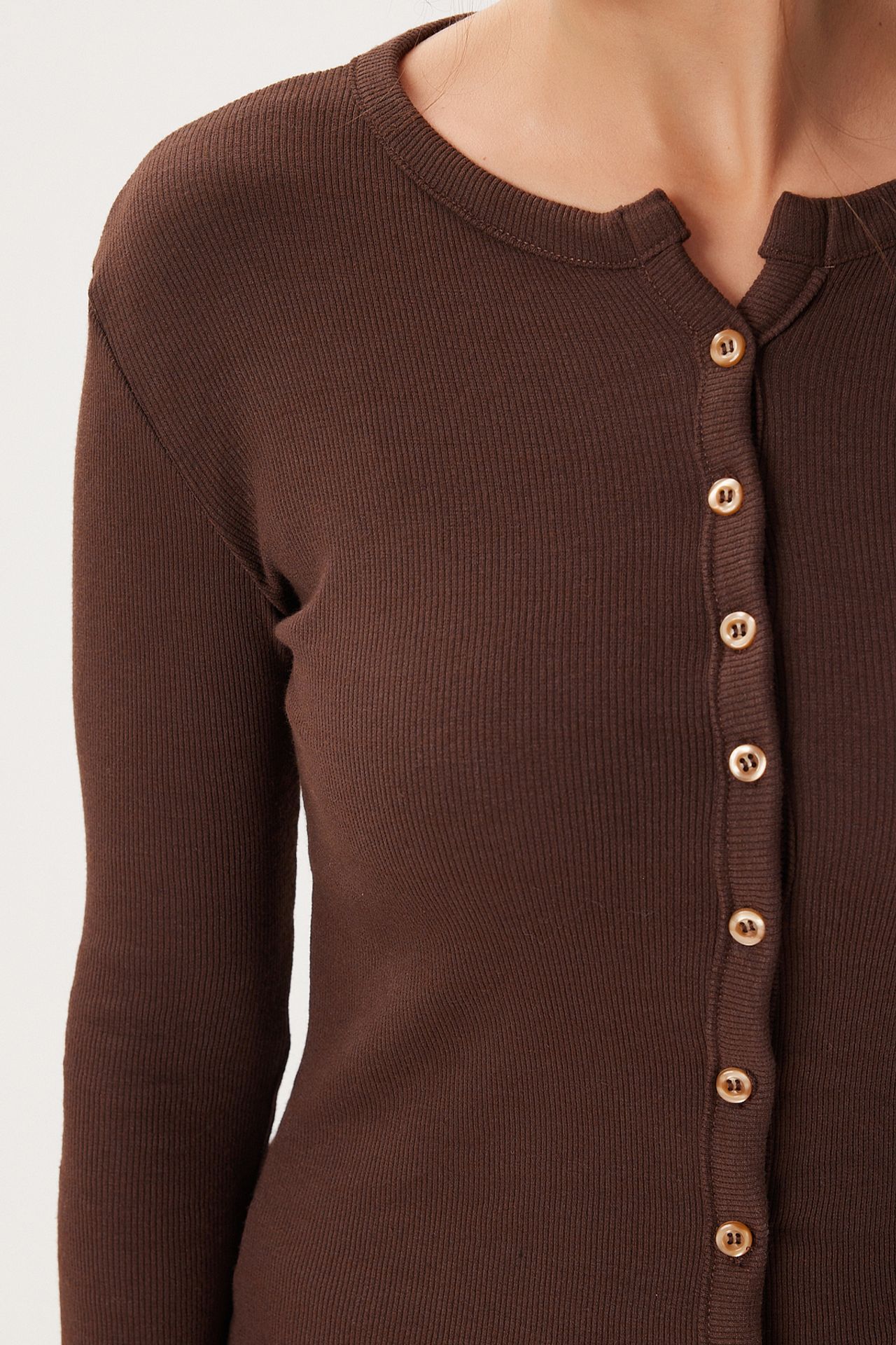 ISTANBUL Slim Fit Ribbed Knit Cardigan 3