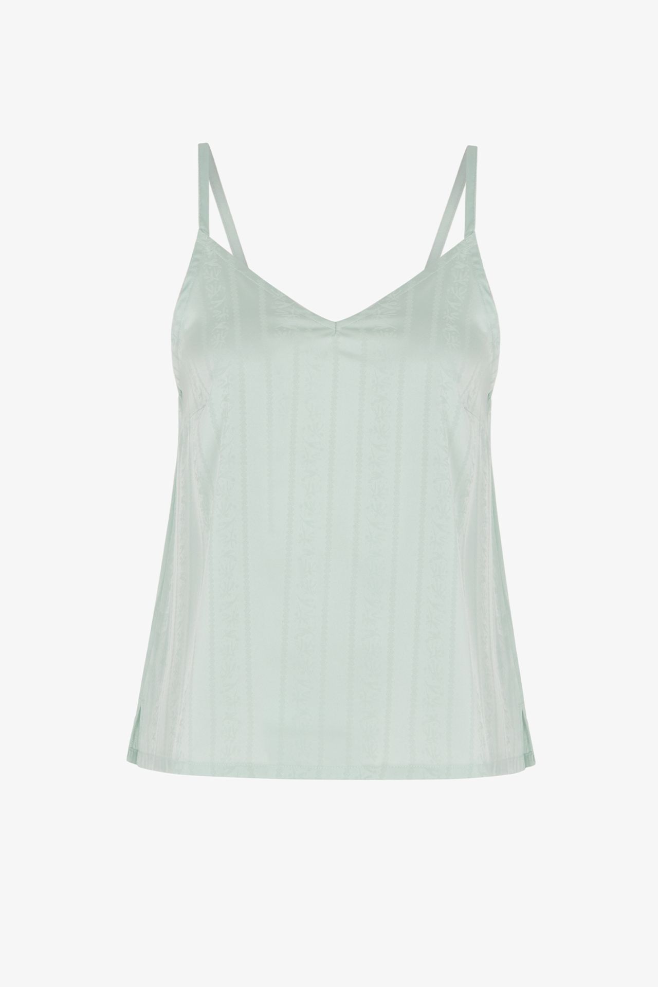 PENTI Aurora Satin Floral Tank Pajama Top 5