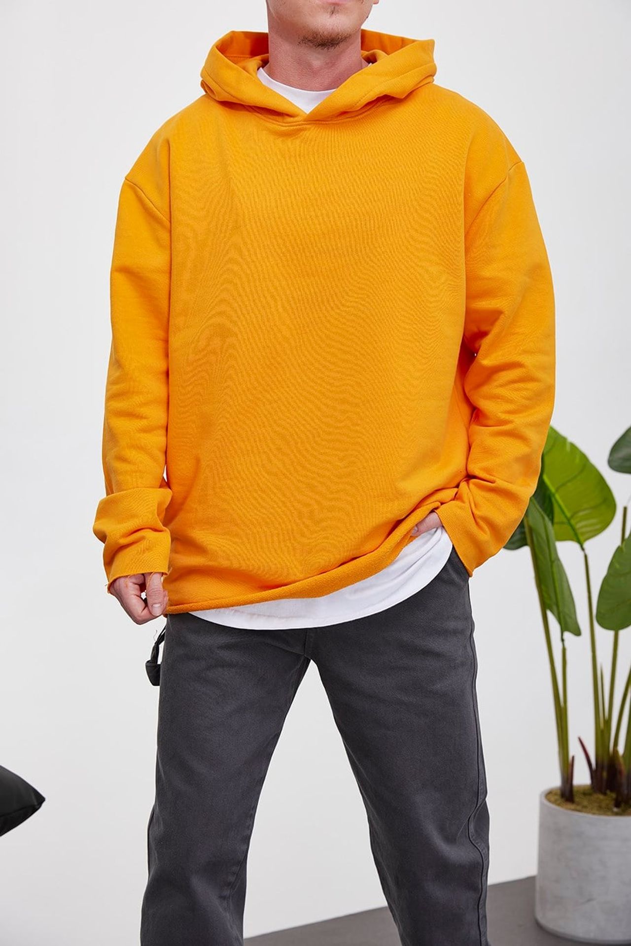 NOMARC Fitilli Kapüşonlu Normal Hoodie 2