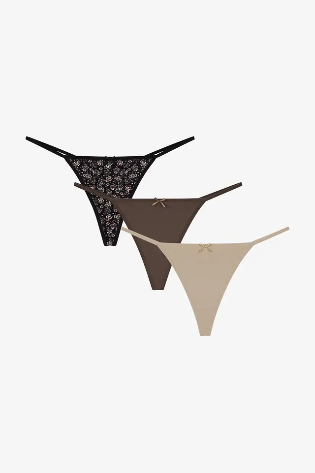 PENTI Frosty Morning Floral Thong