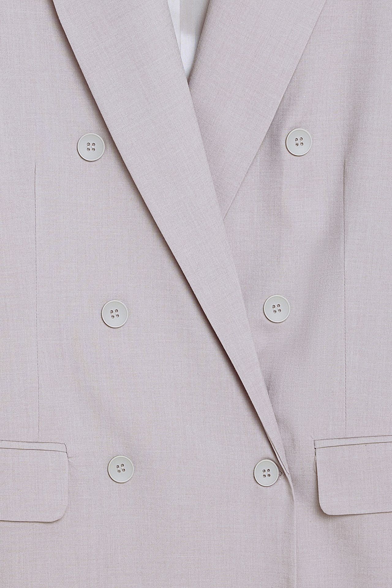 DILVIN Long Crepe Blazer With Shawl Collar 7