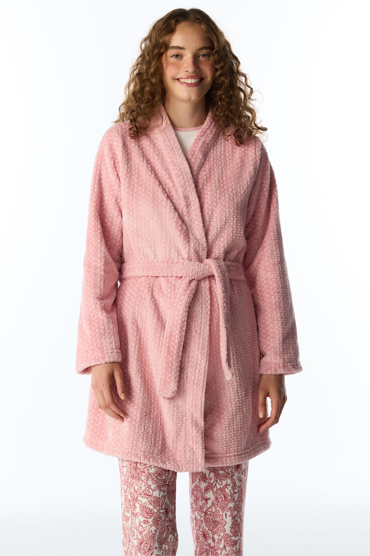 PENTI Countryside Fluffy Long Sleeve Robe 2