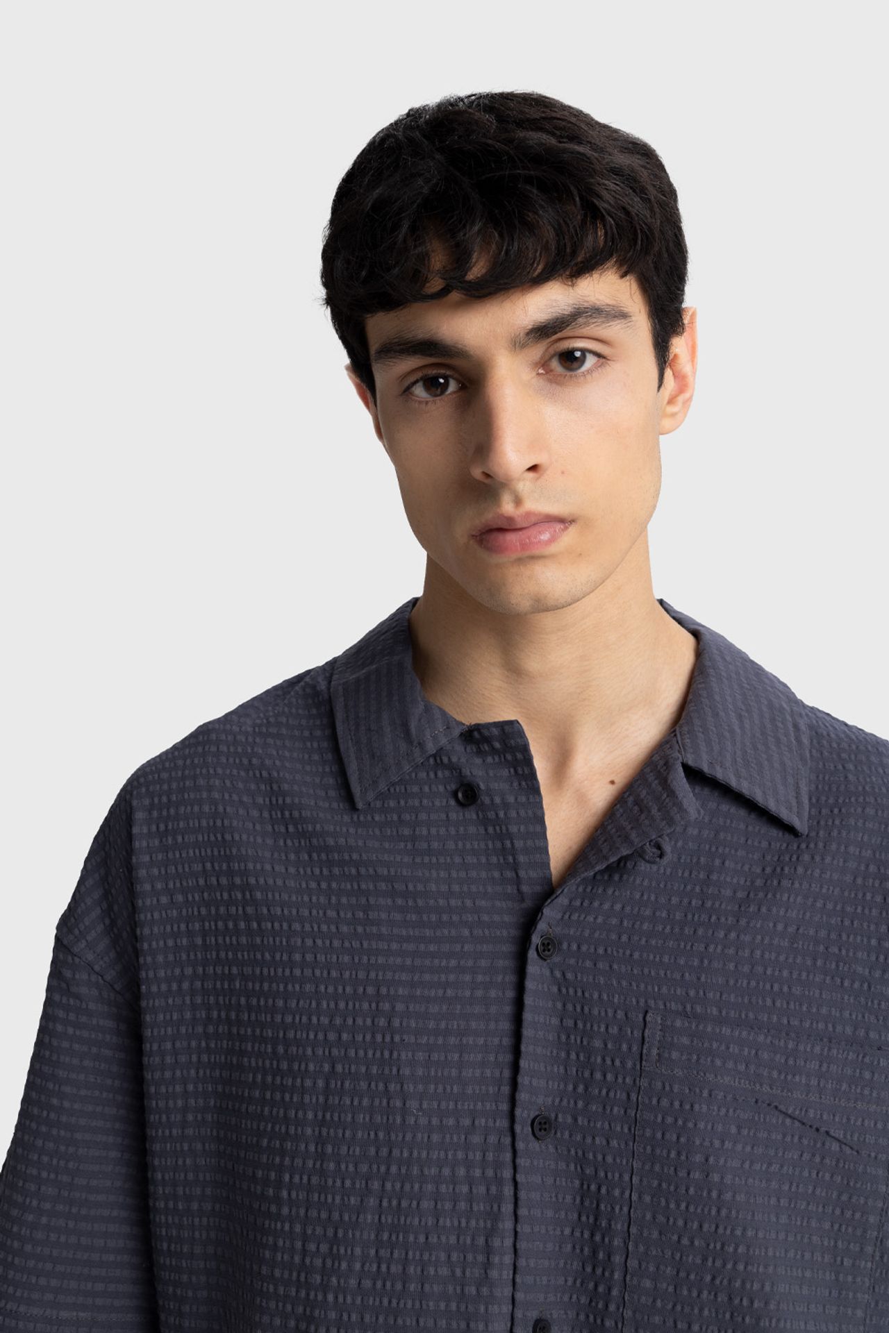 GIESTO Textured Short Sleeve Shirt 1