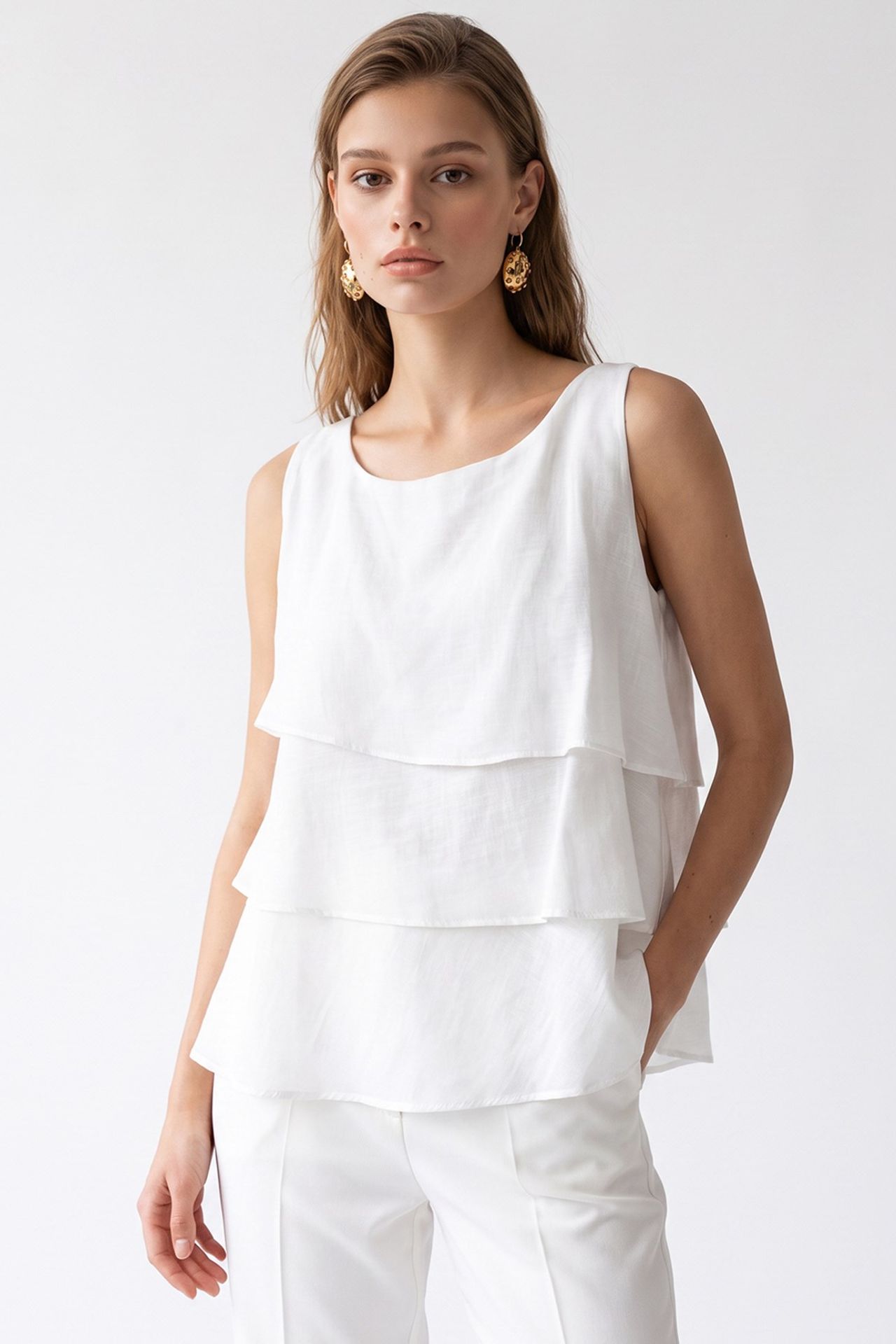 MIXRAY Women's Cotton Blouse 1
