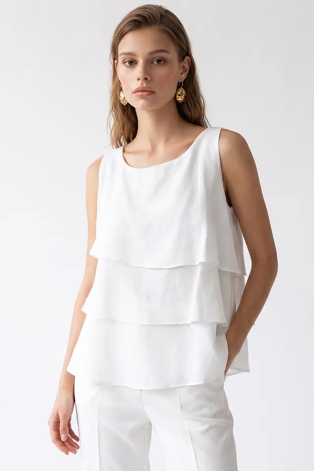 MIXRAY Women's Cotton Blouse