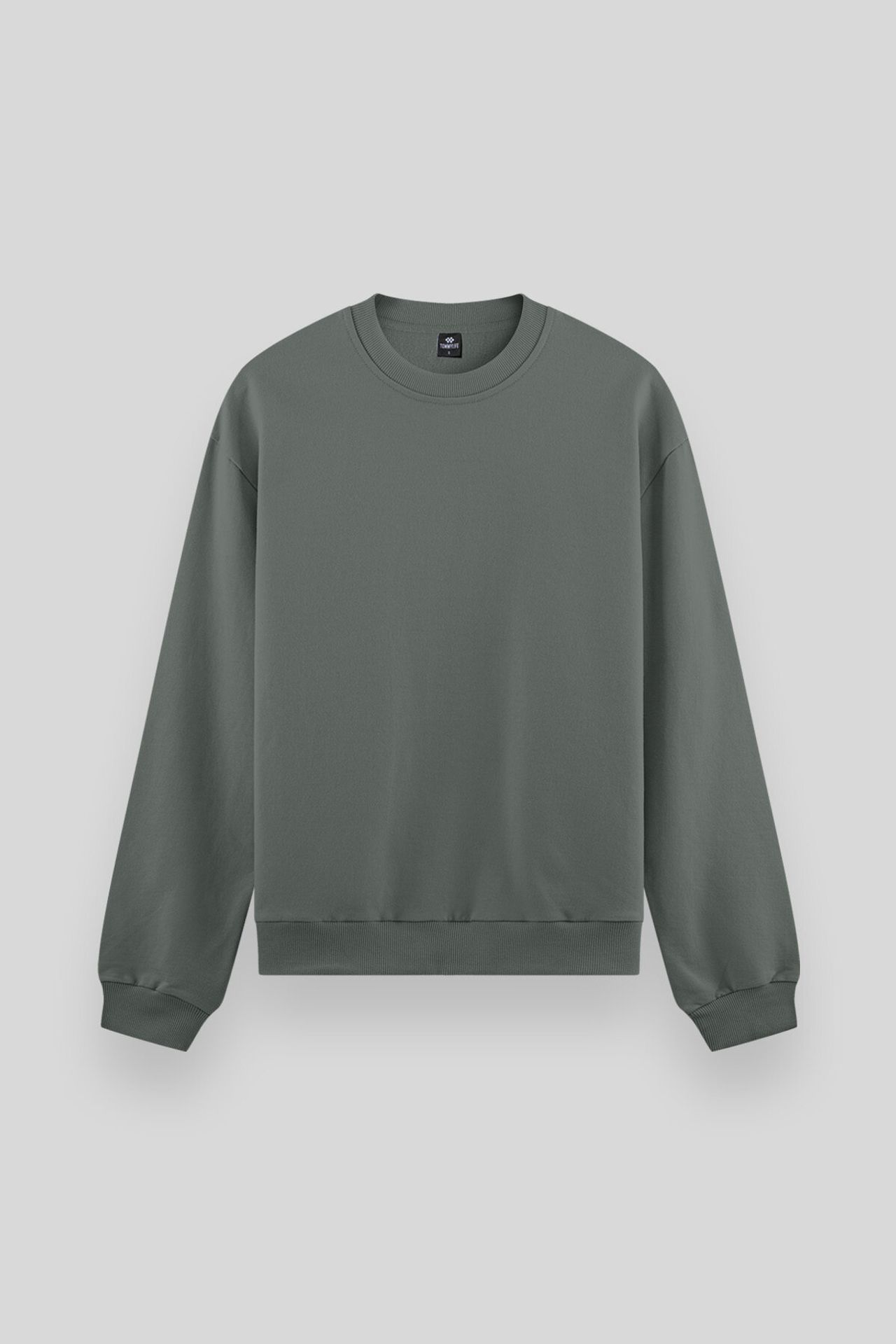 TOMMY Men's Plain Crew Neck Sweatshirt 6