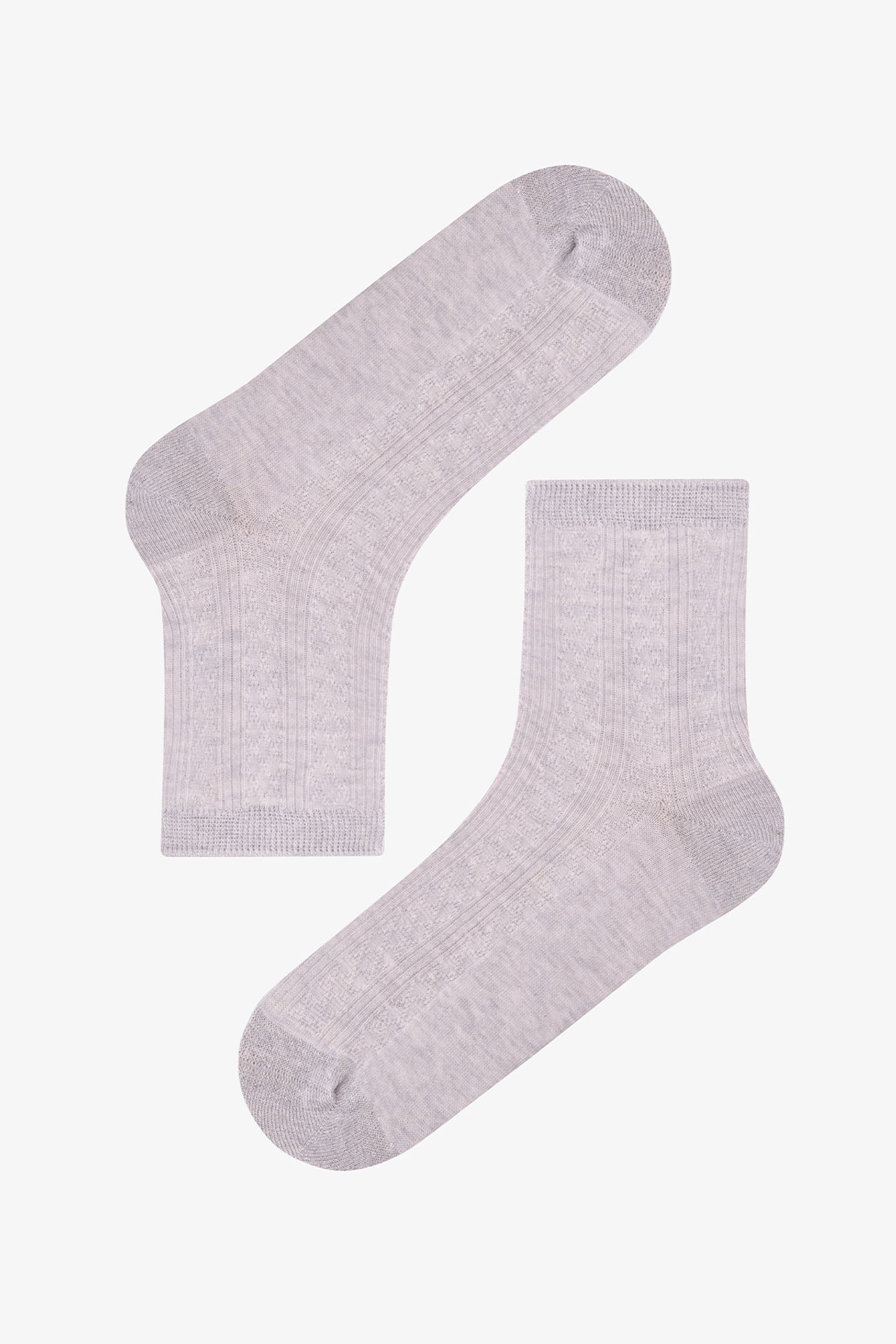 PENTI Shimmer Jacquard Lurex Pair Crew Socks 2