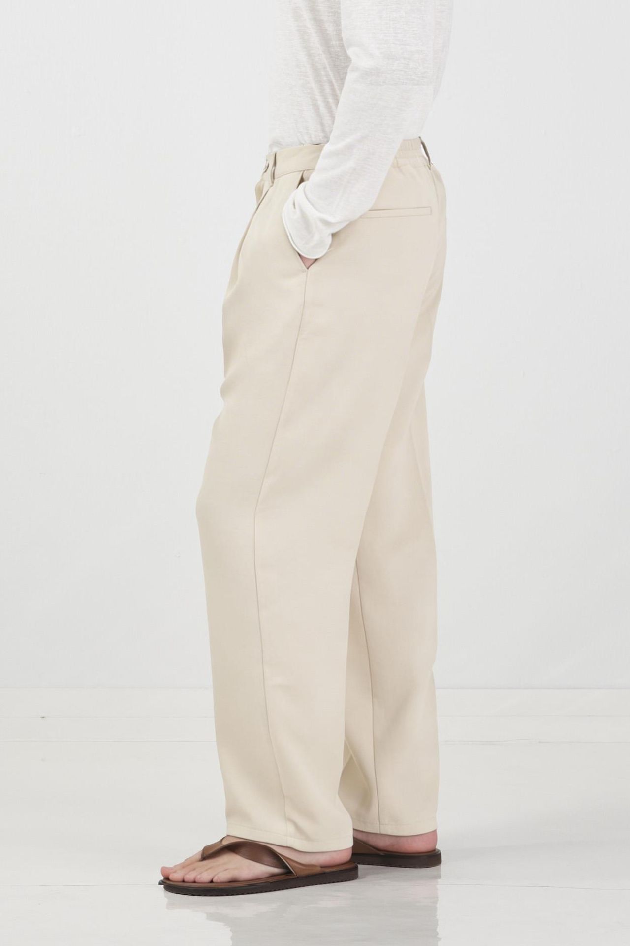 GIESTO Men's Straight-leg Pleated Trousers 3