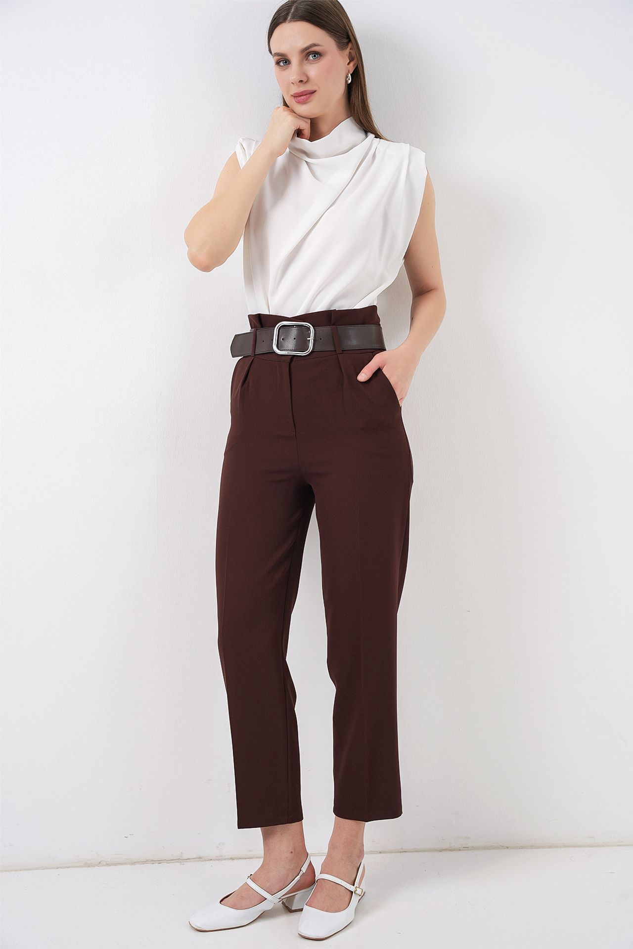 BDART Ankle Length Straight Pants with Bow 3