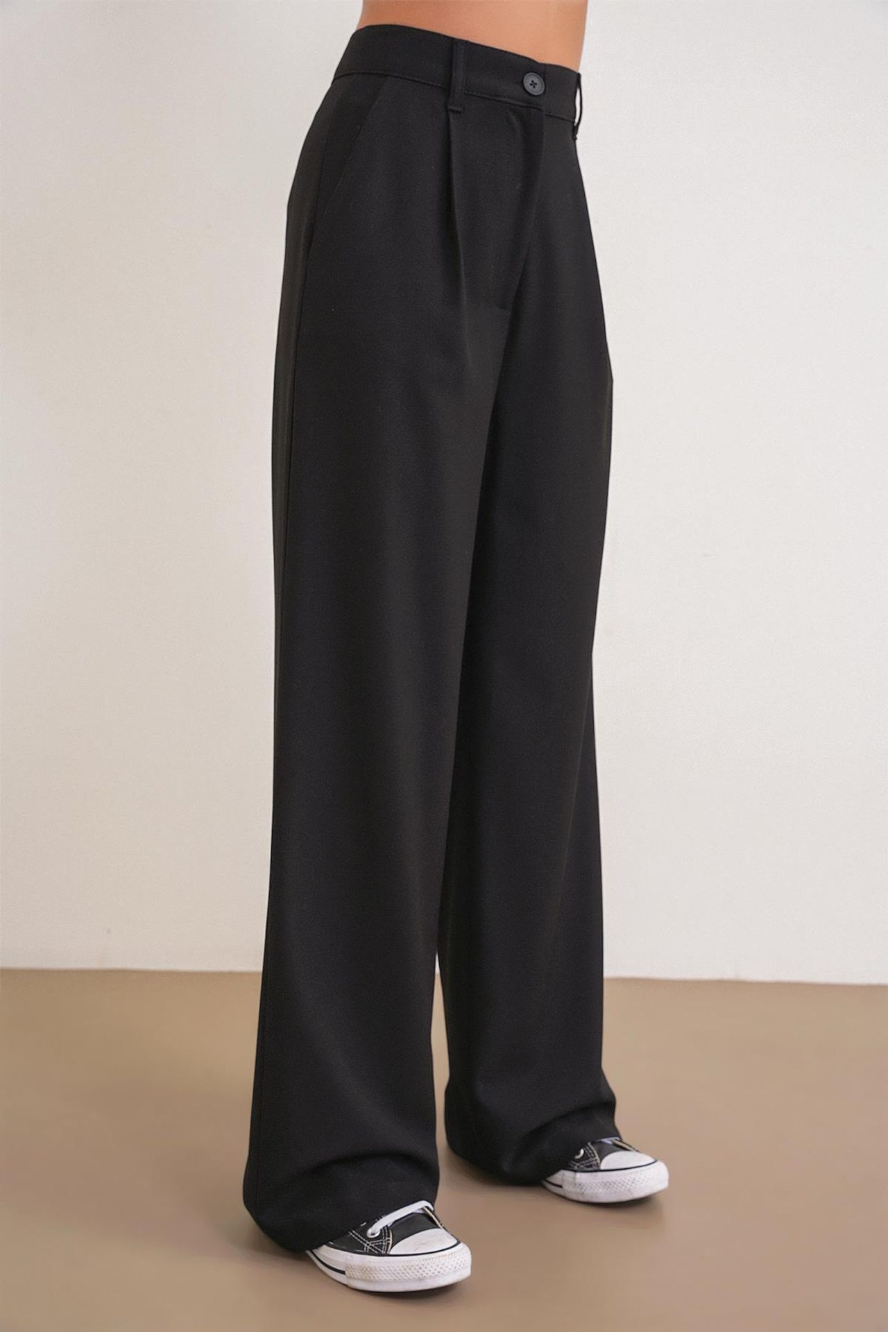 Mixray High Waist Palazzo Pants with Pockets 4