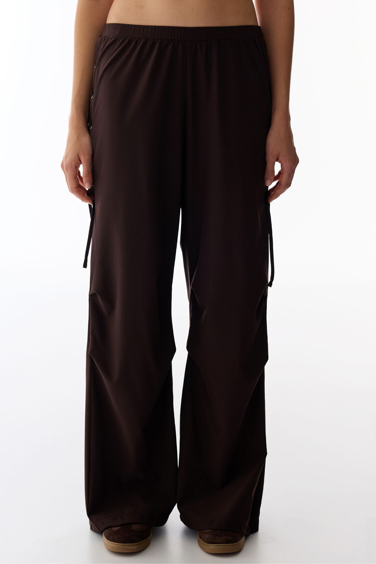 PENTI High Waist Trousers With Hem Detail 3