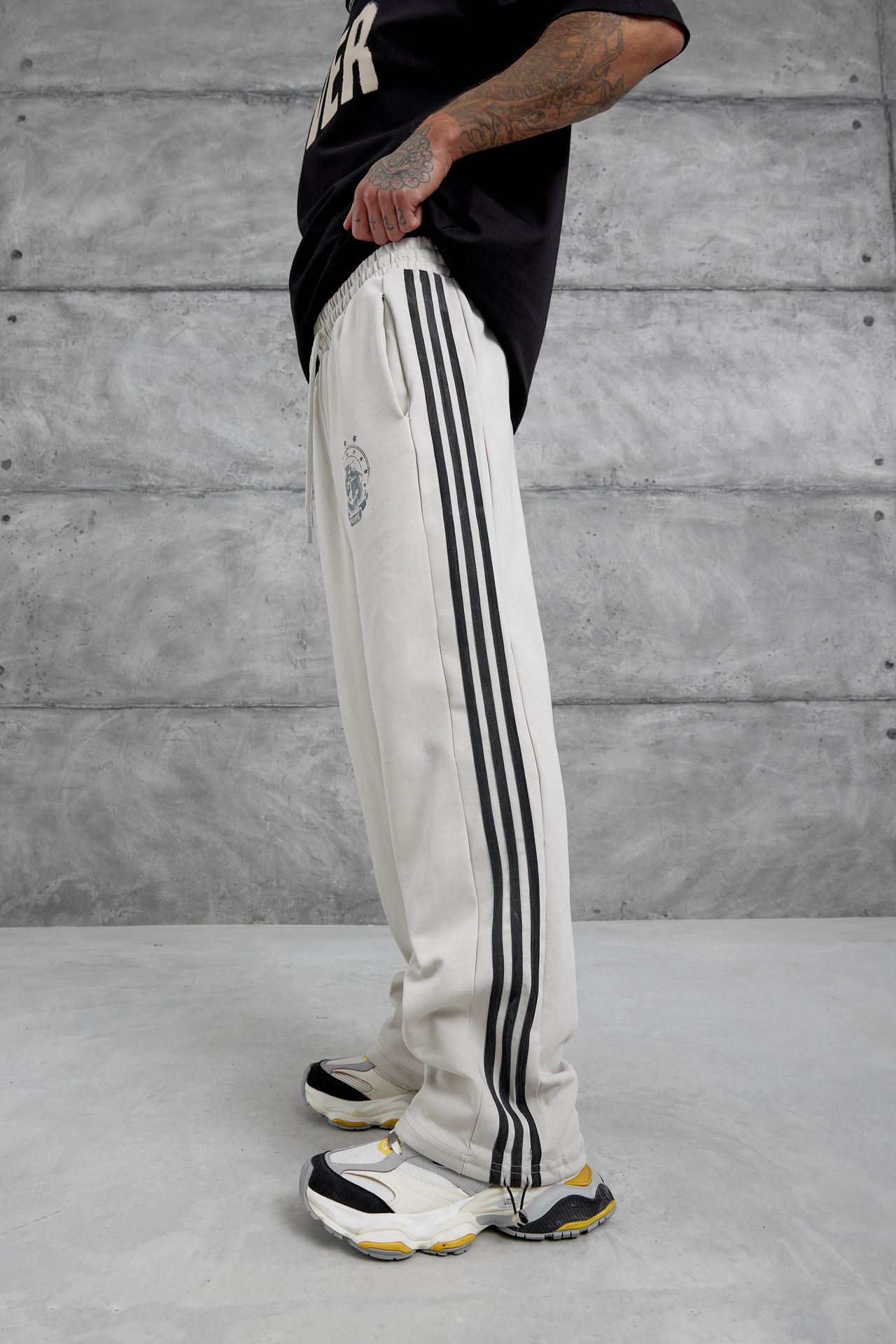 NOMARC Çizgili Bol Geniş Paça Jogger 4
