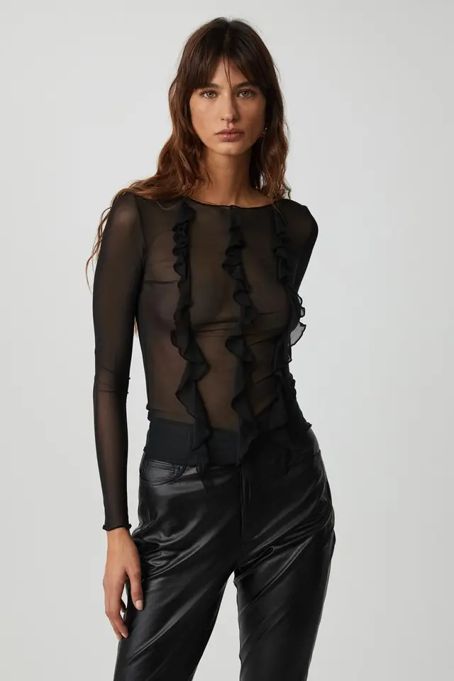 GRIMELANGE Regular Fit Pull-On Blouse