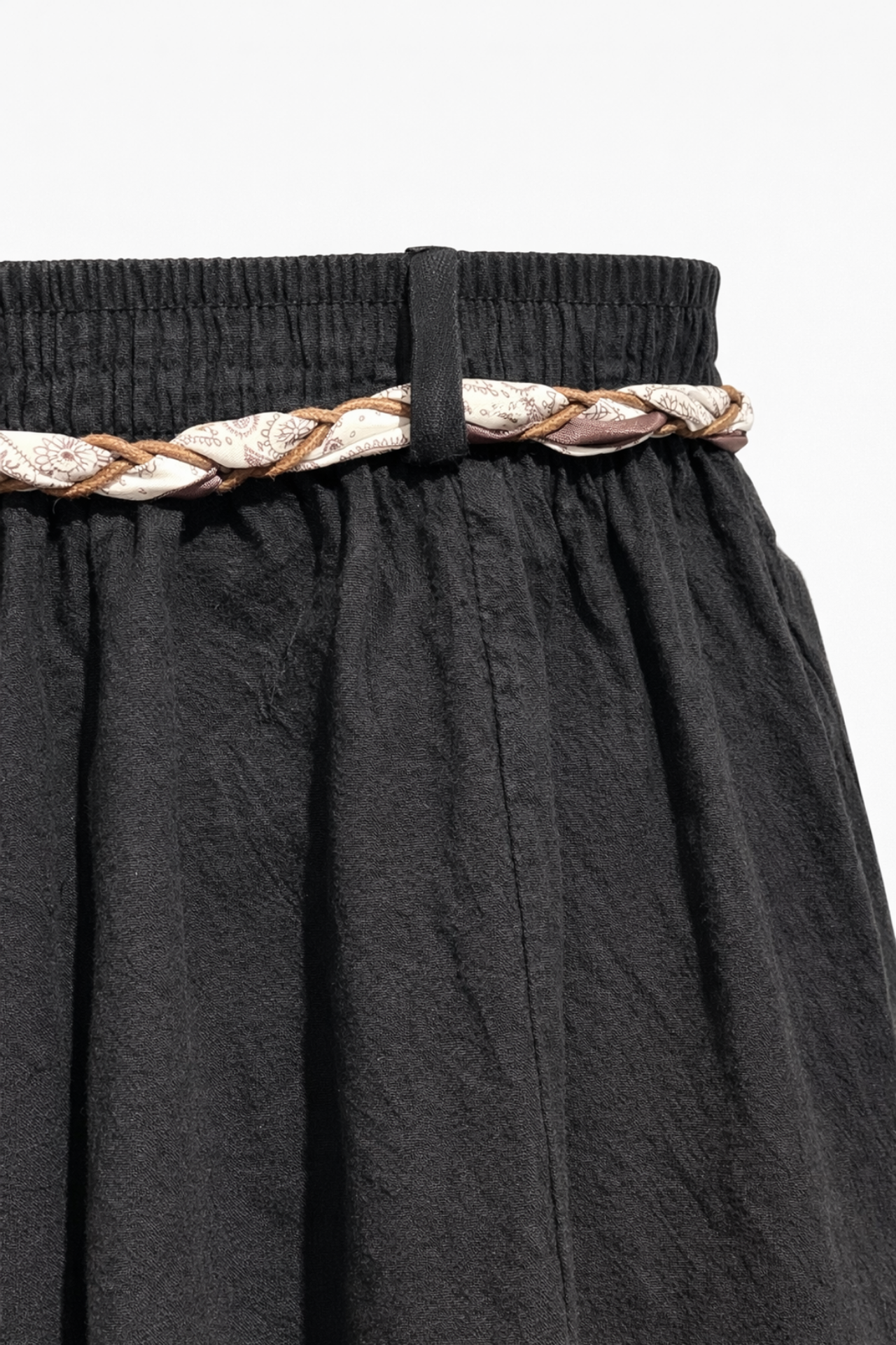 MIXRAY Women's High Waist A-Line Midi Skirt 3