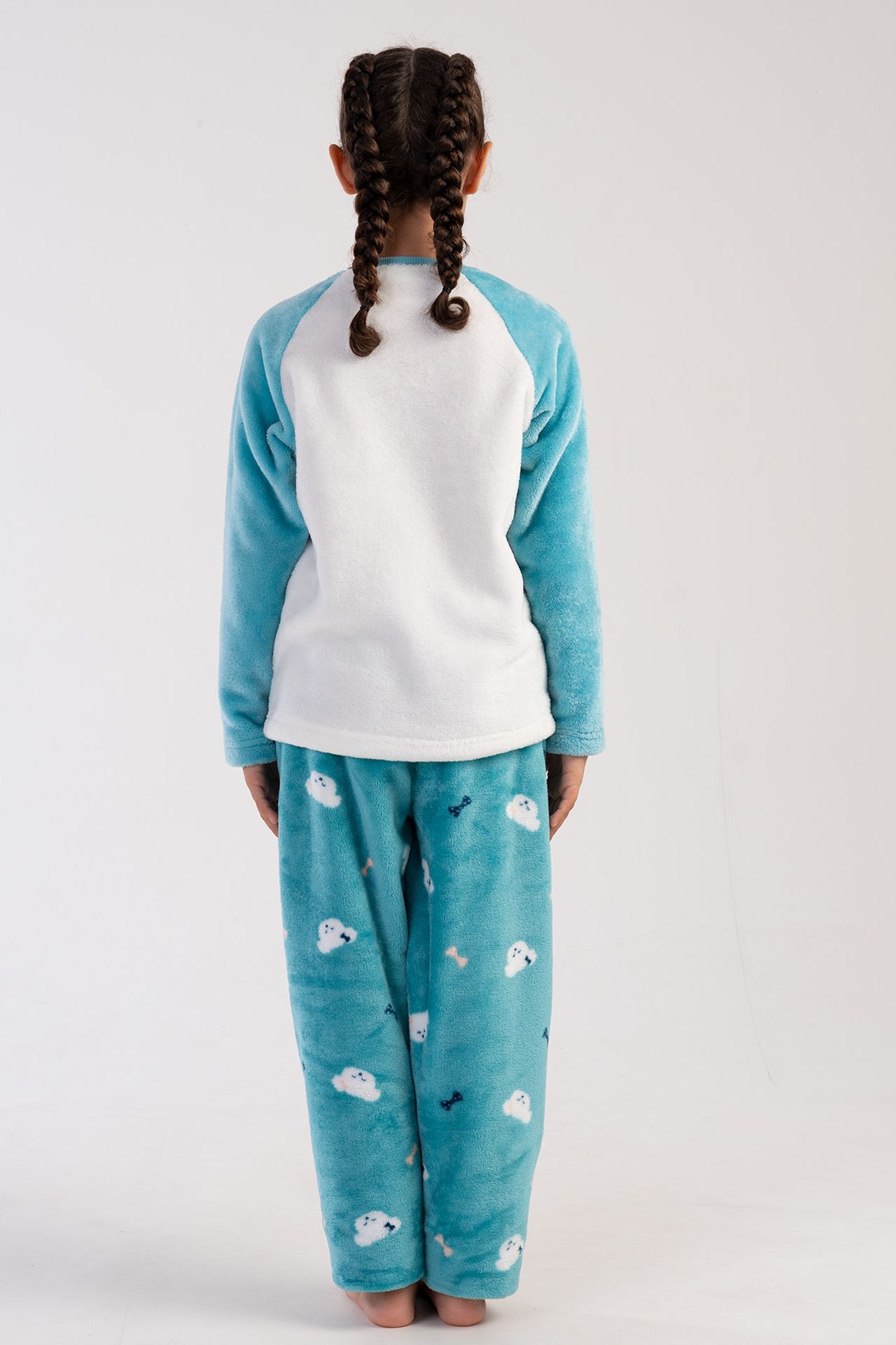 YAKE Rahat Desenli 2 Parçalı Pijama Takımı 4