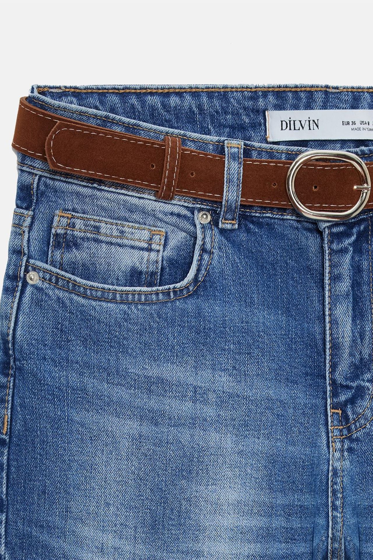 DILVIN Low-Waist Straight-Leg Jeans
