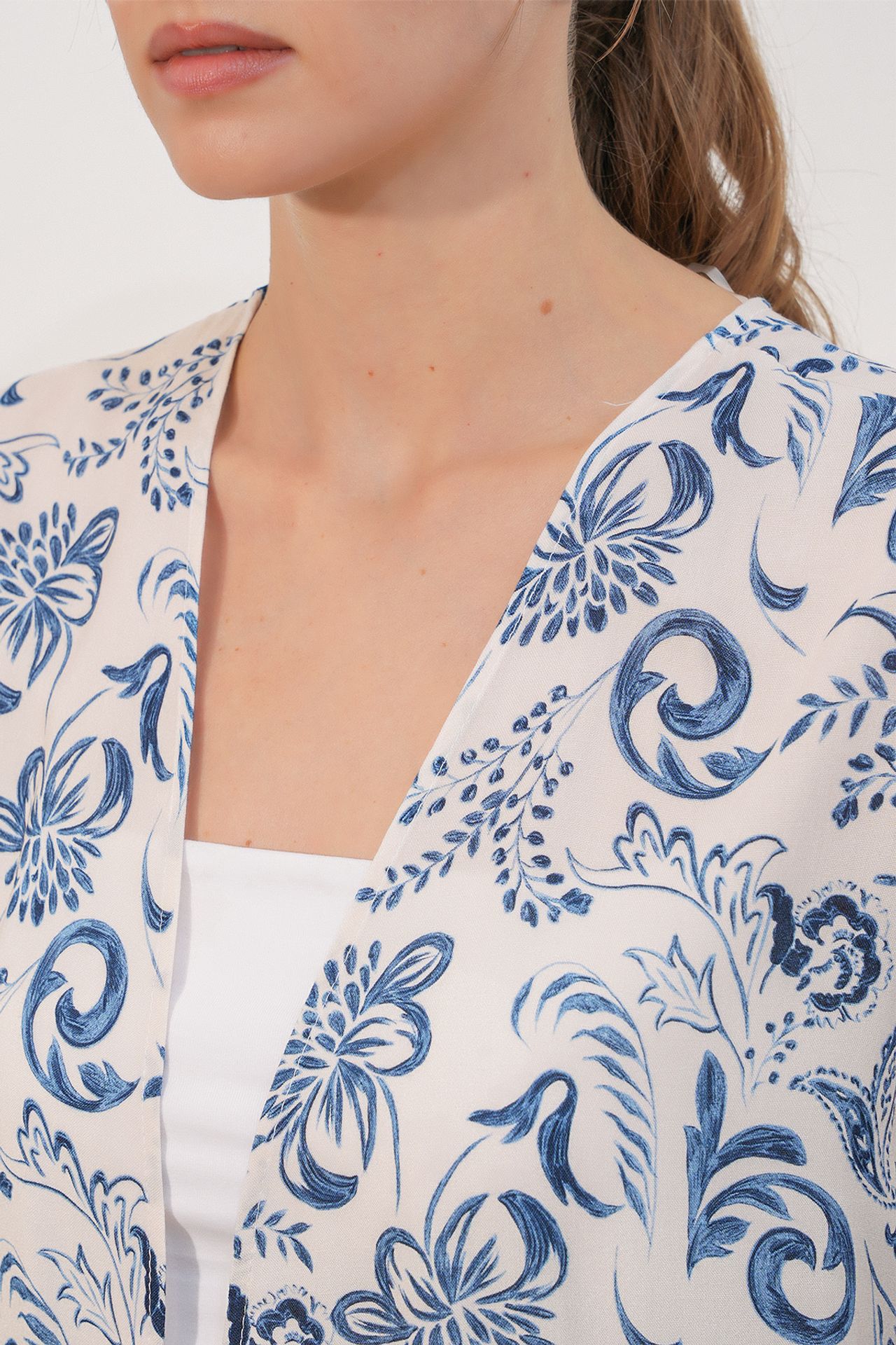 BDART Long Printed Viscose Kimono