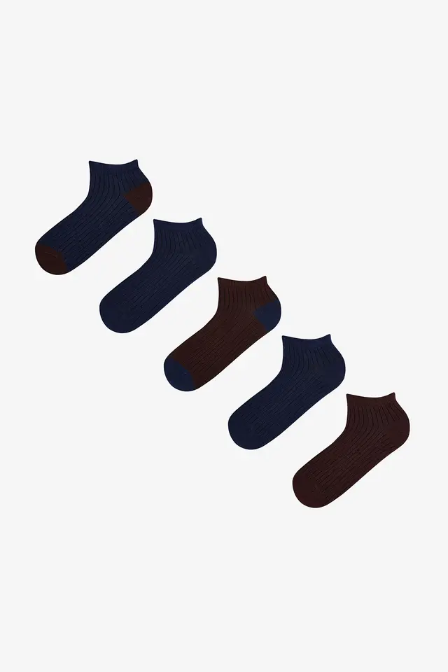 PENTI Men's Melange Comfort 2-Pack Ankle Socks