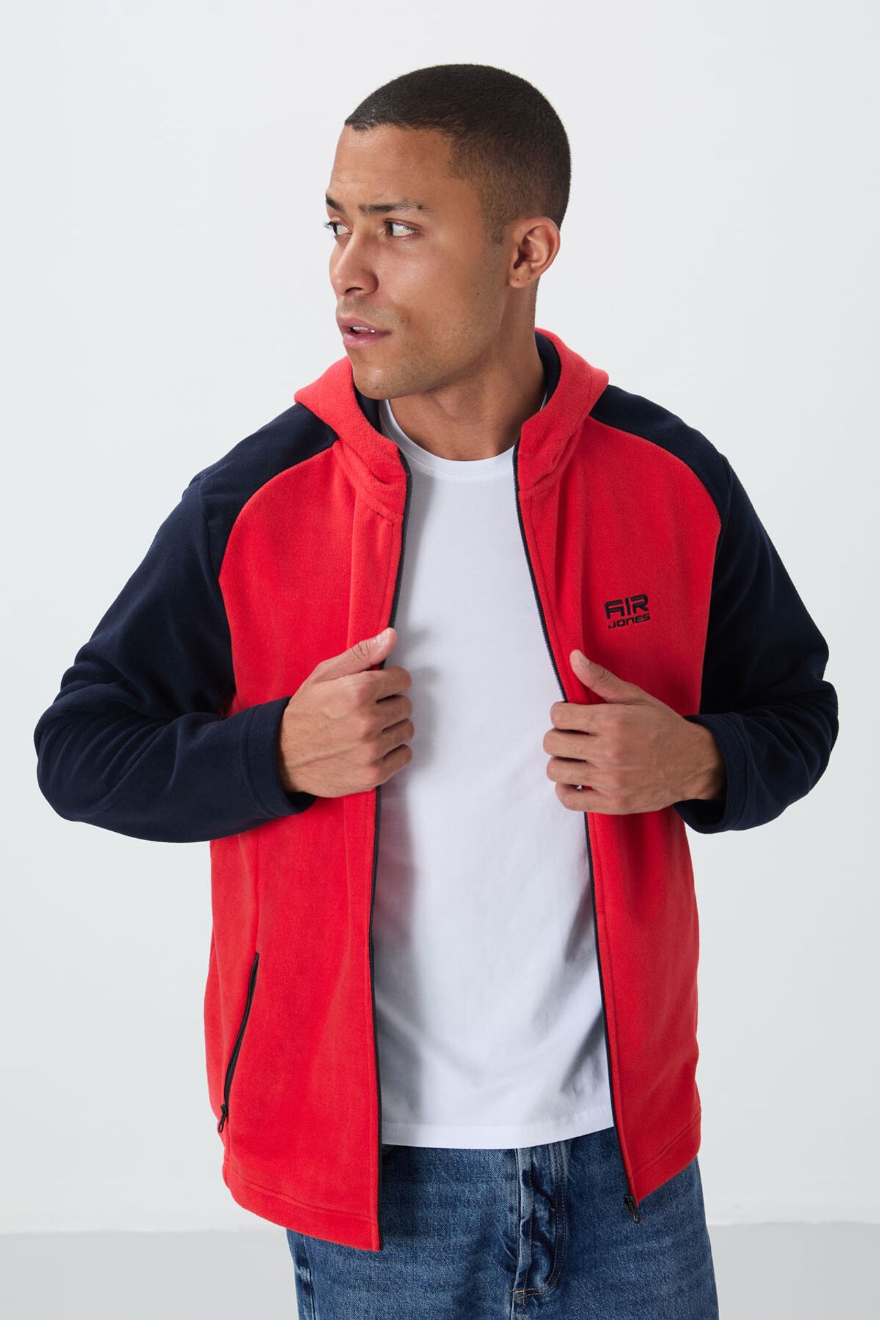 TOMMY Men's Plush Zip-up Hooded Sweatshirt 3