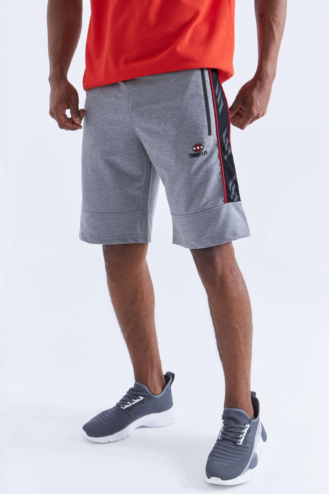 TOMMY Men's Striped Jersey Shorts 4