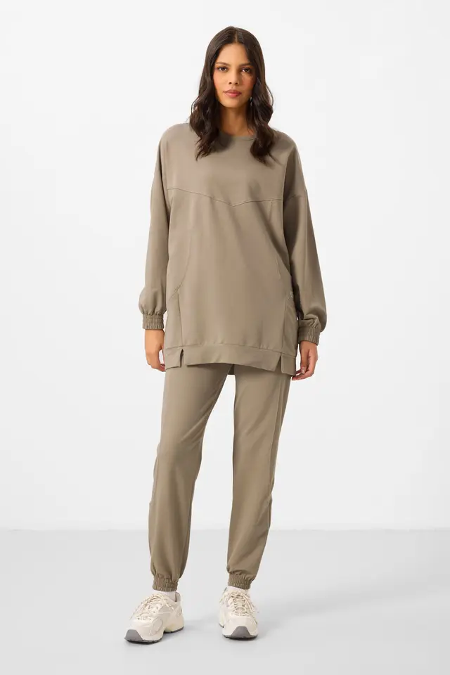TOMMY Oversized Fleece Sweatshirt And Pants Set