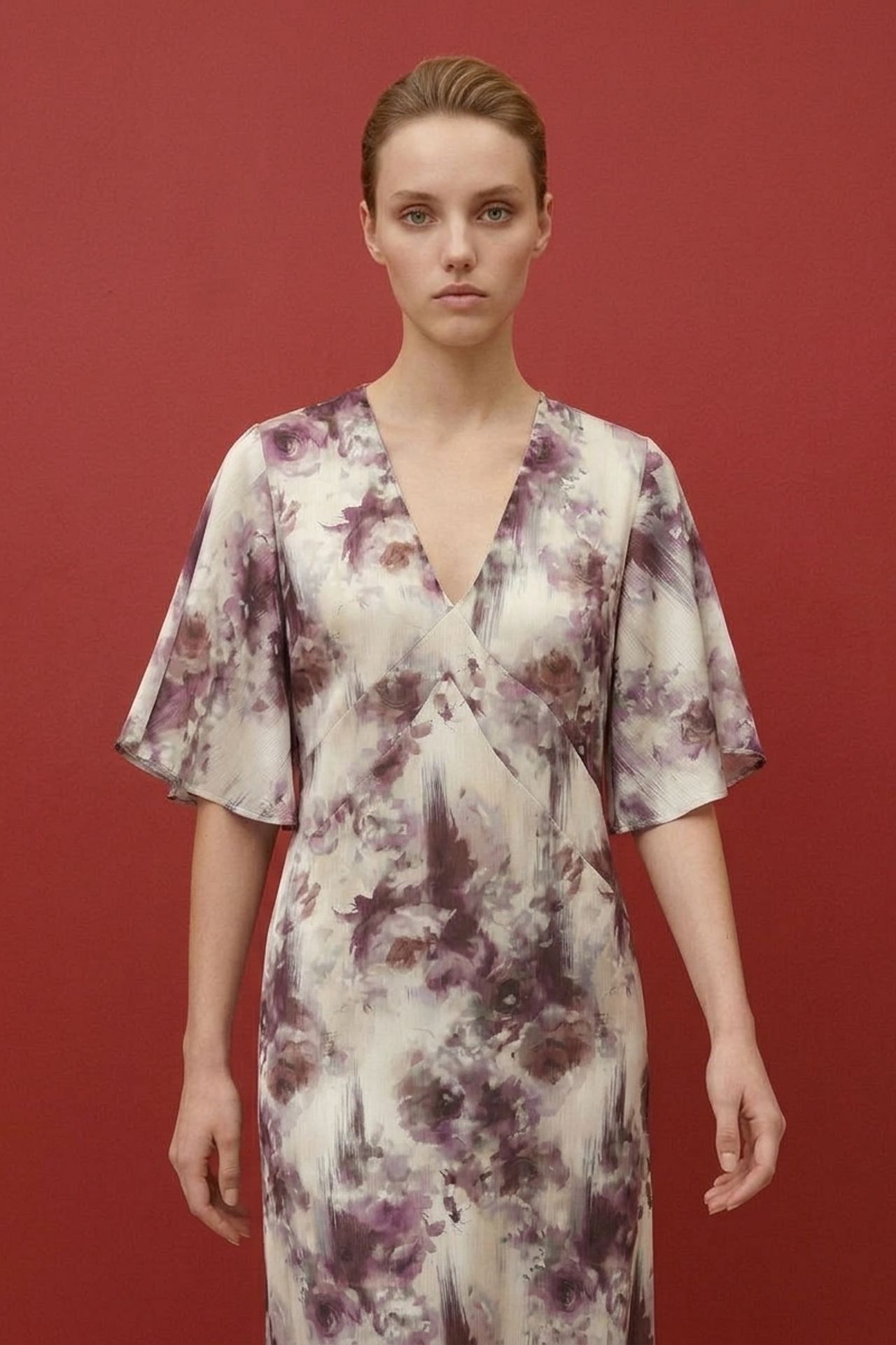 MY FASHION Abstract Print Midi Dress 4