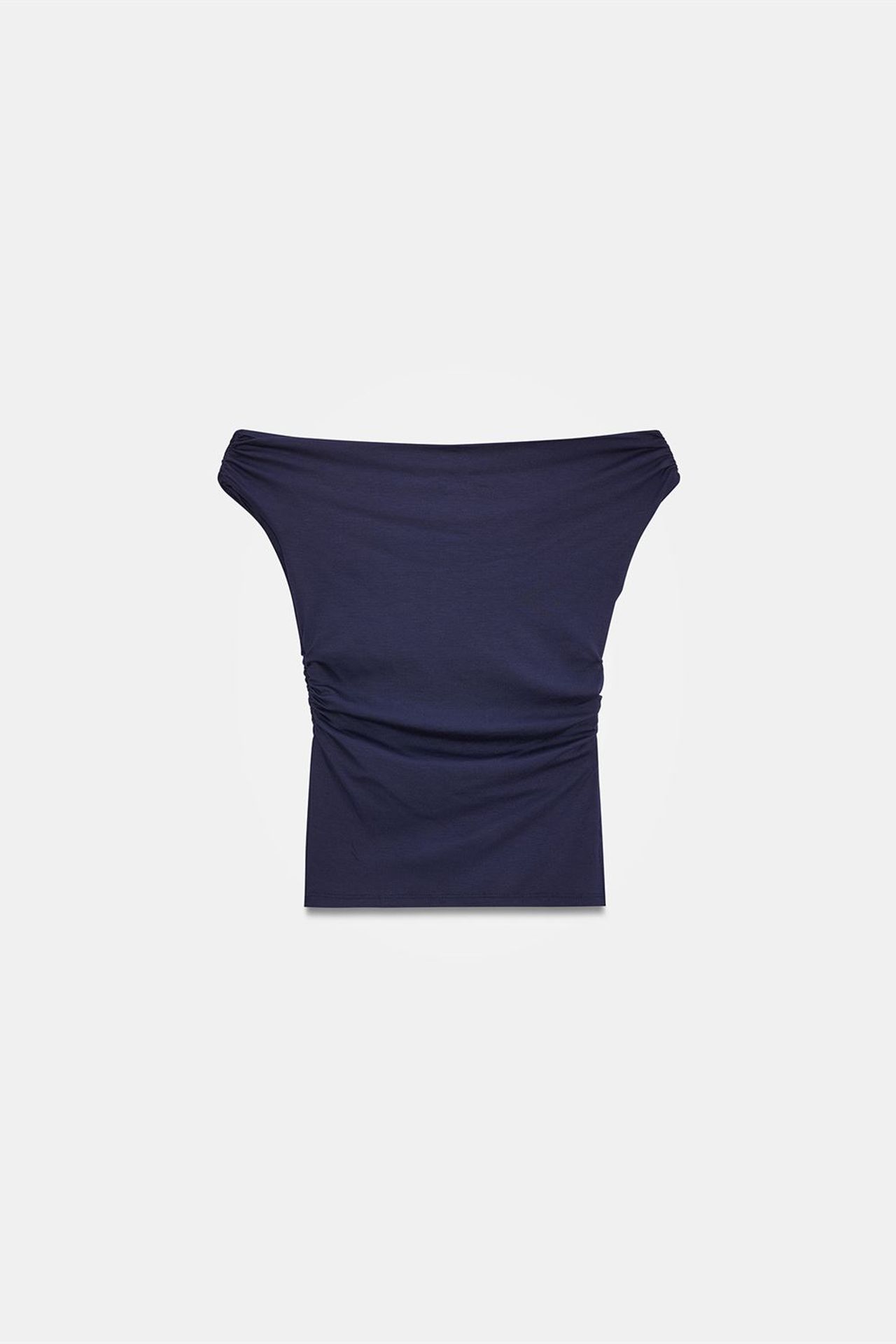 DILVIN Omuzları Açık Slim Fit Jarse Bluz 6