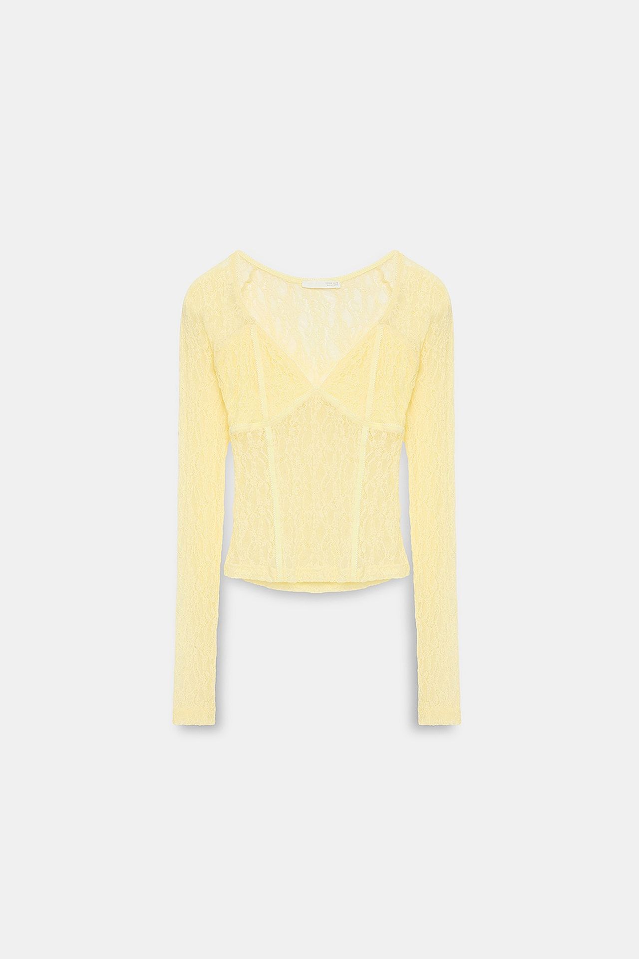 DILVIN Women’s Lace V-neck Long-sleeve Top 6