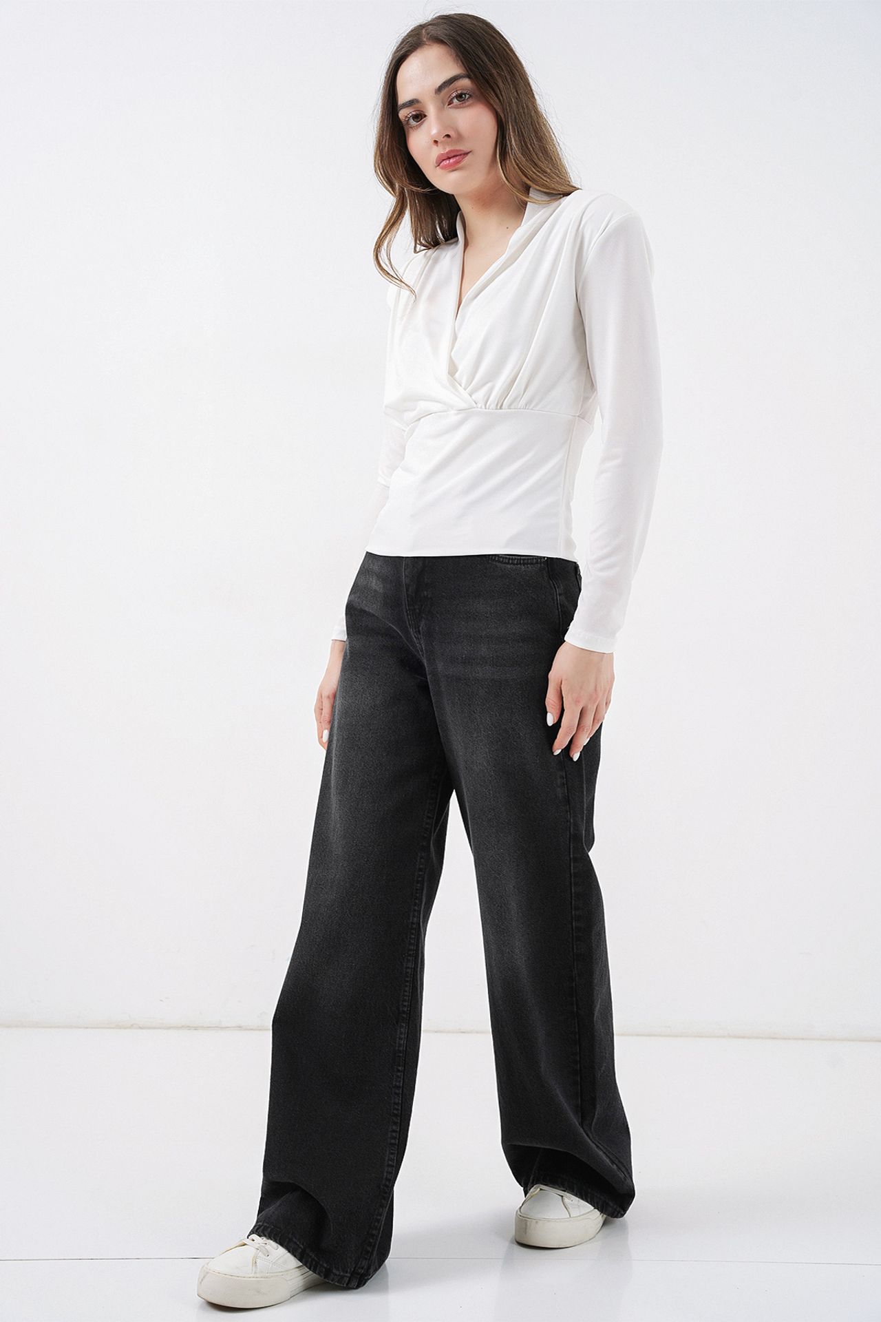 BDART V-Neck Drape Blouse 2