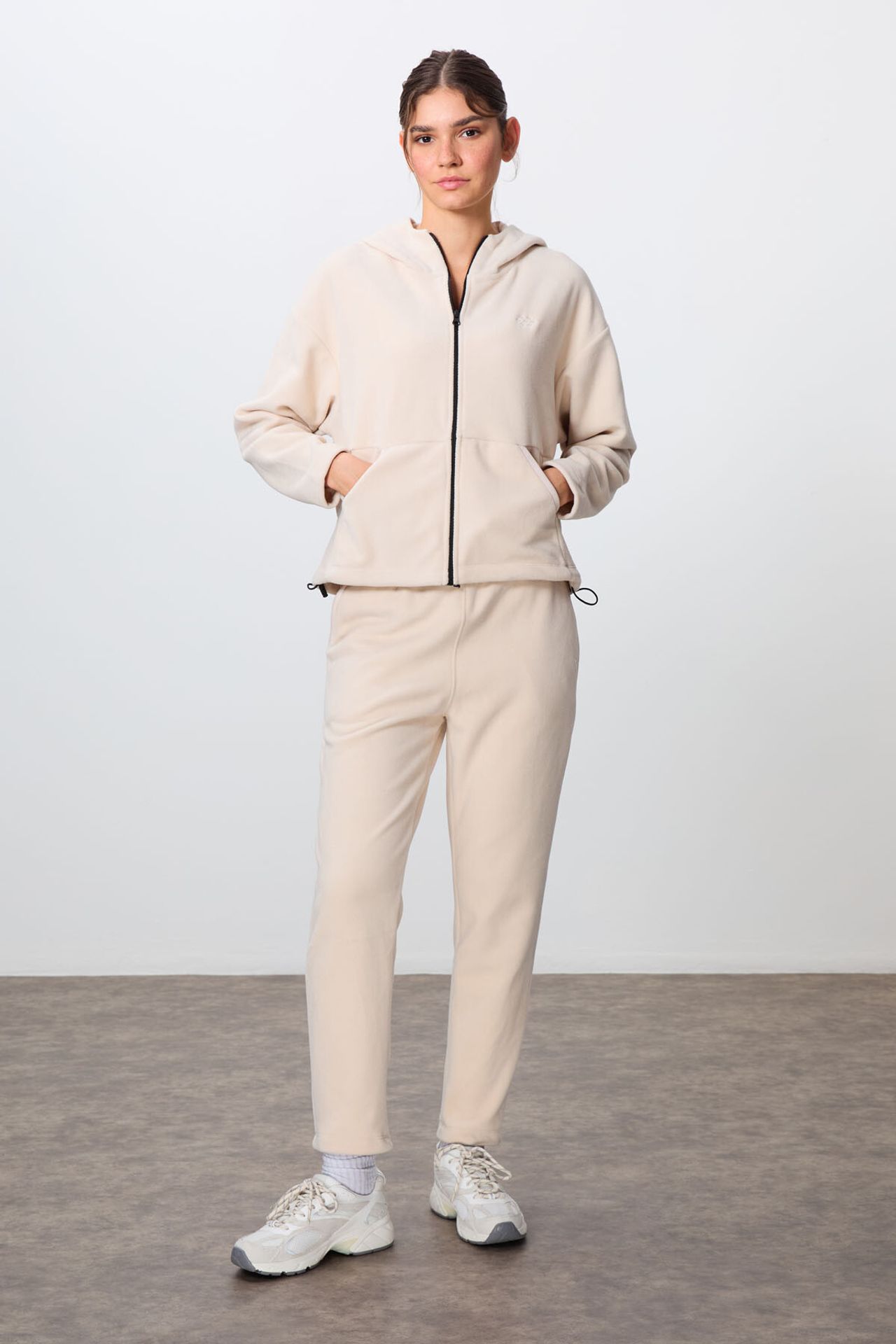 TOMMY Oversized Hooded Zipper Tracksuit Set 4