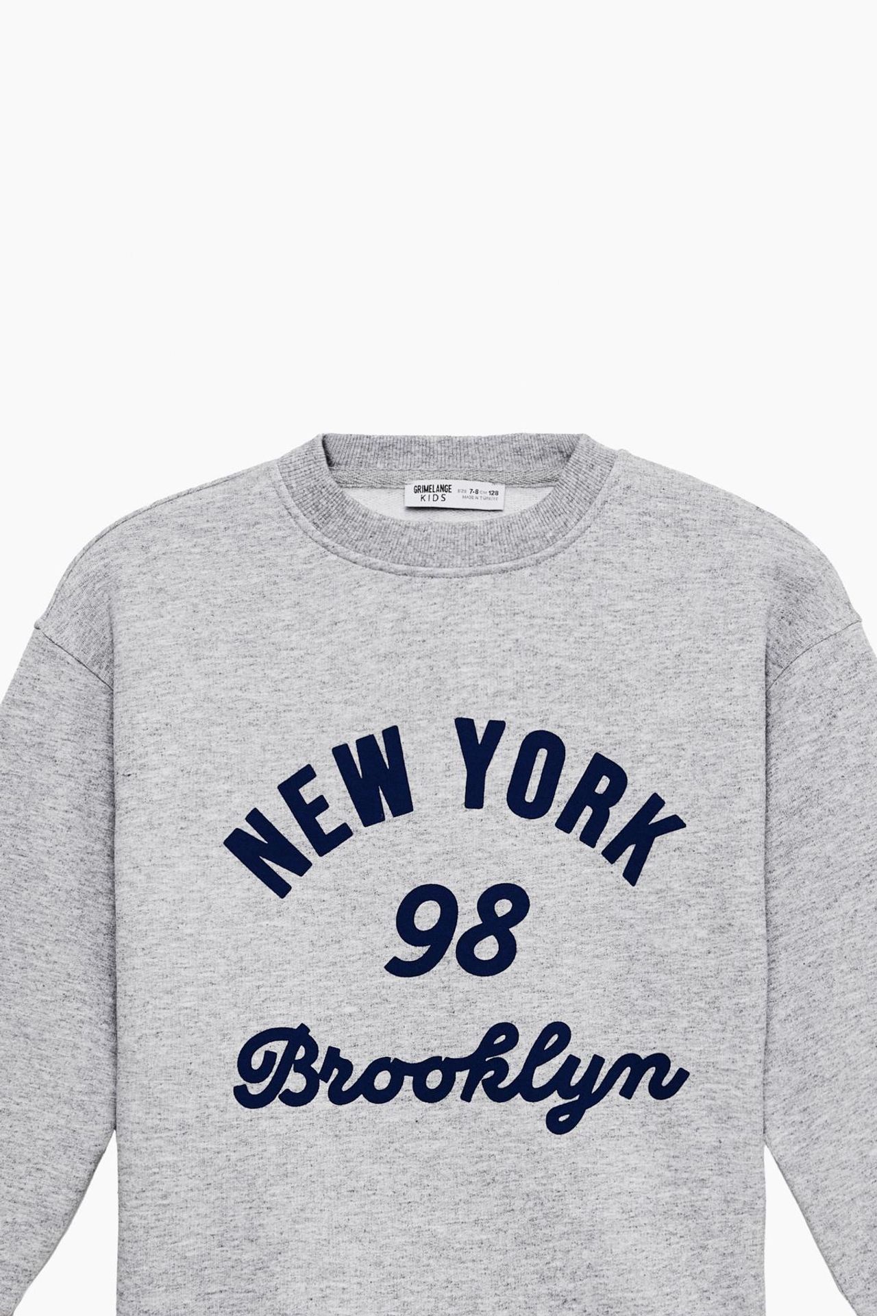 GRIMELANGE Bisiklet Yaka Yazı Baskılı Sweatshirt 2