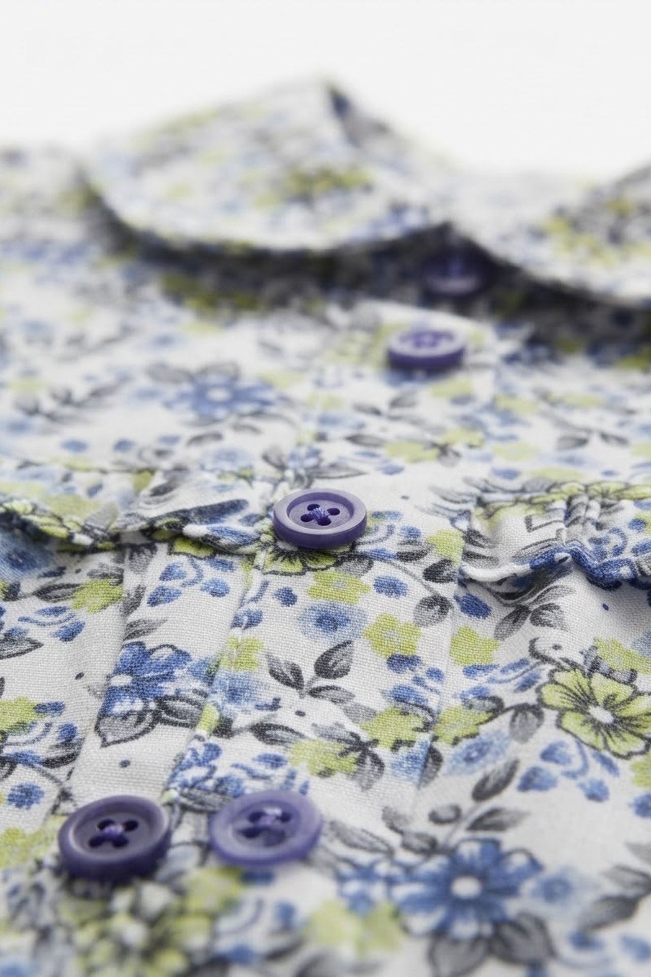 HİLAL AKINCI KİDS Floral Button Long Sleeve Shirt 4
