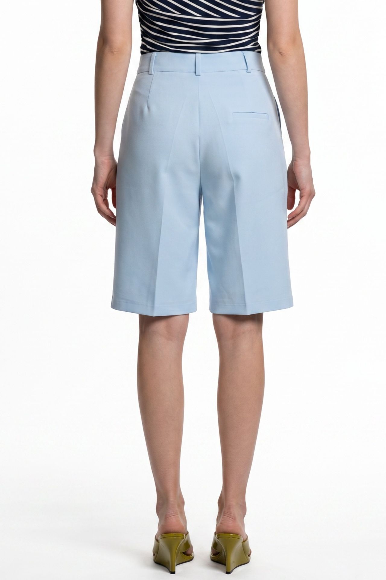 PUCKA High-Waist Wide-Leg Tailored Shorts