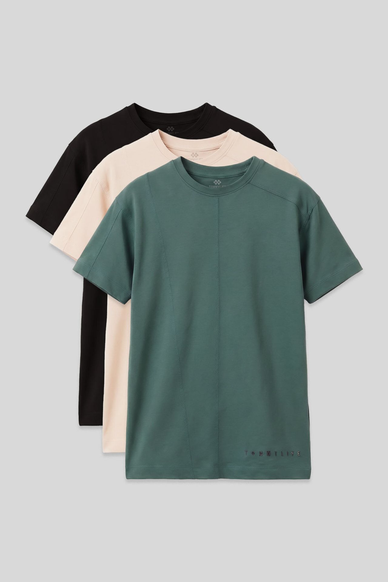 TOMMY Youth Ribbed Crew Neck T-Shirt 1