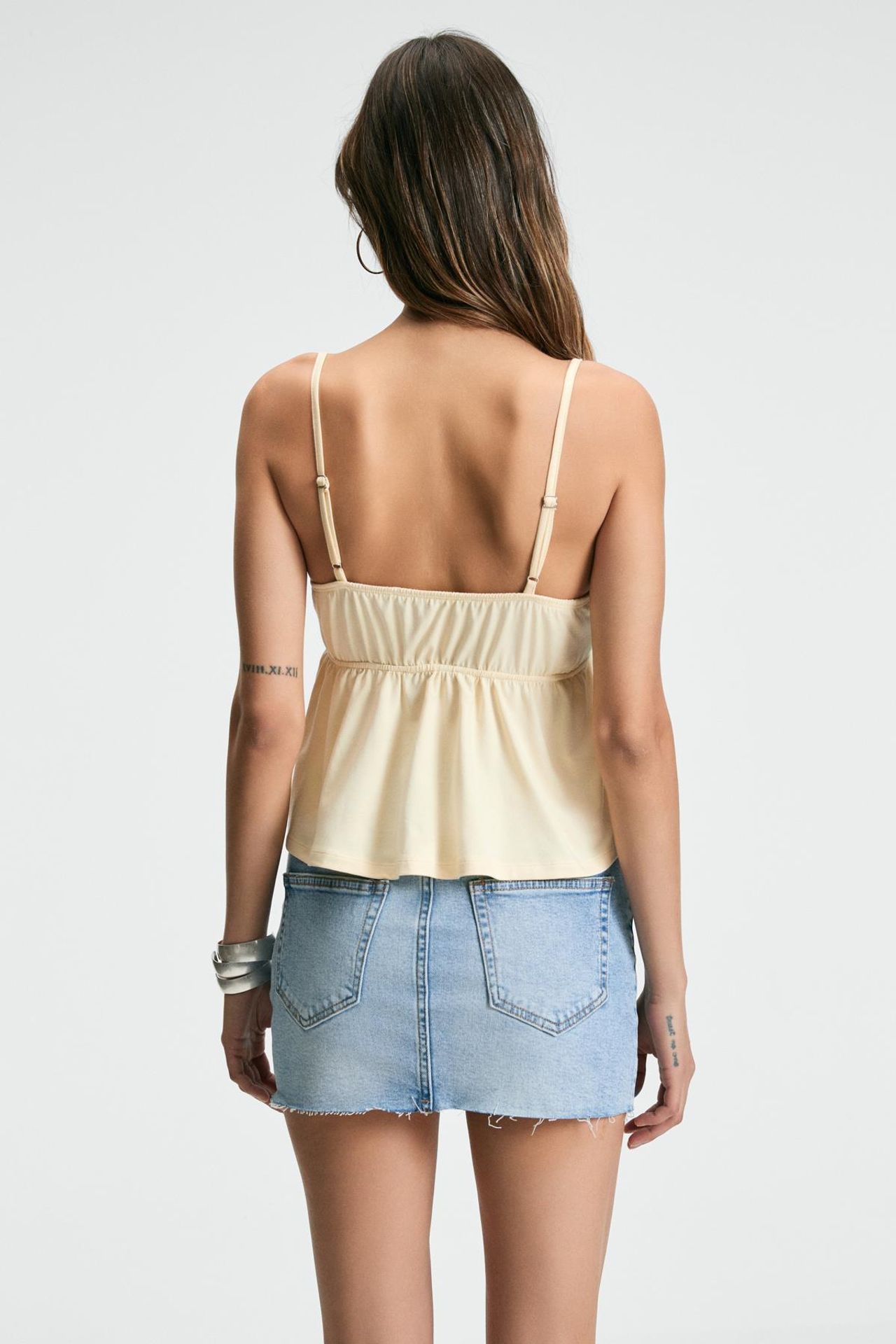 GRIMELANGE Lace V-Neck Cami Blouse 6
