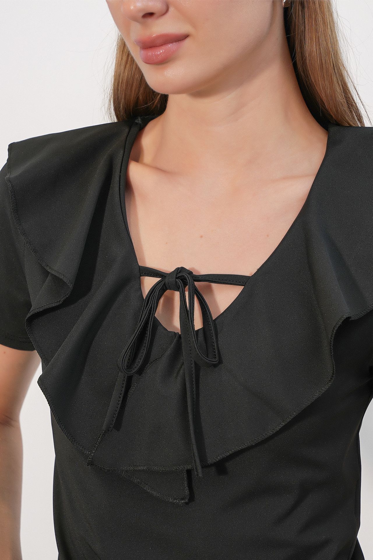 BDART Frilly Tie-Front Crop Top 4