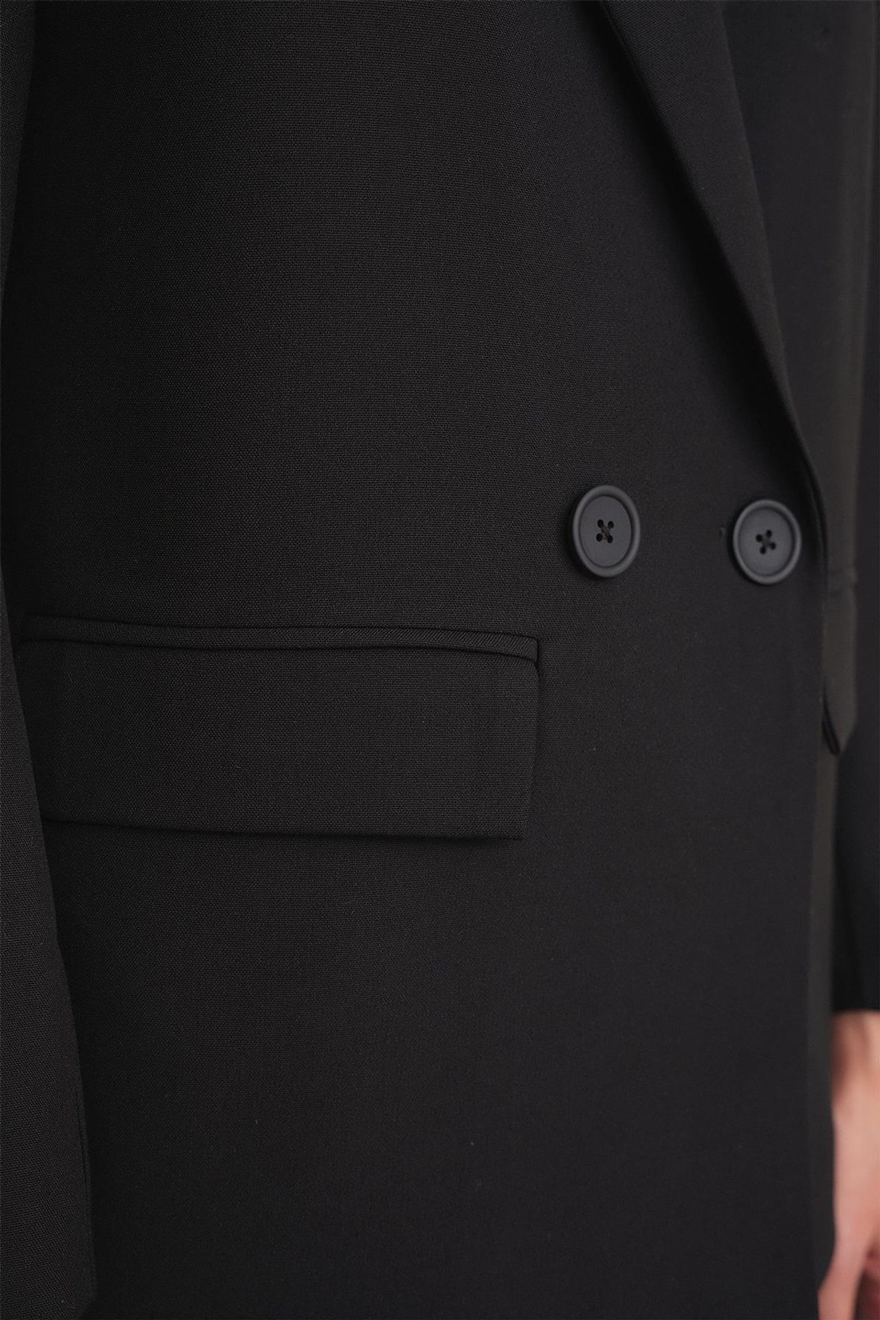 Mixray Long Sleeve Buttoned Blazer 4