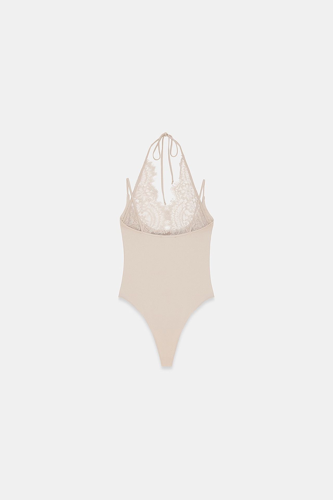 DILVIN Embroidered Cut-out Sleeveless Bodysuit