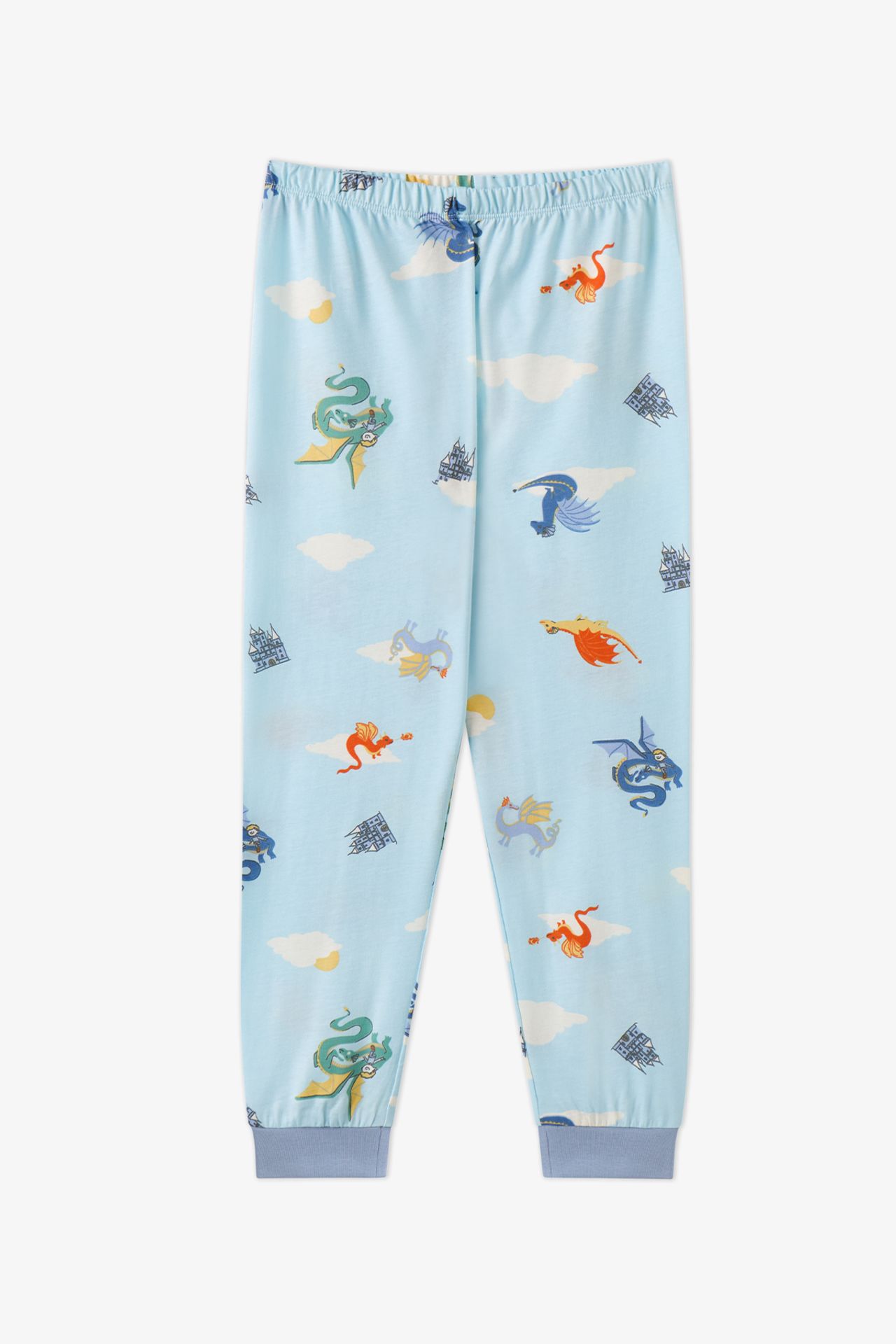 PENTI Boys' Mini Dragon Riders Long Sleeve Pajama Set 4